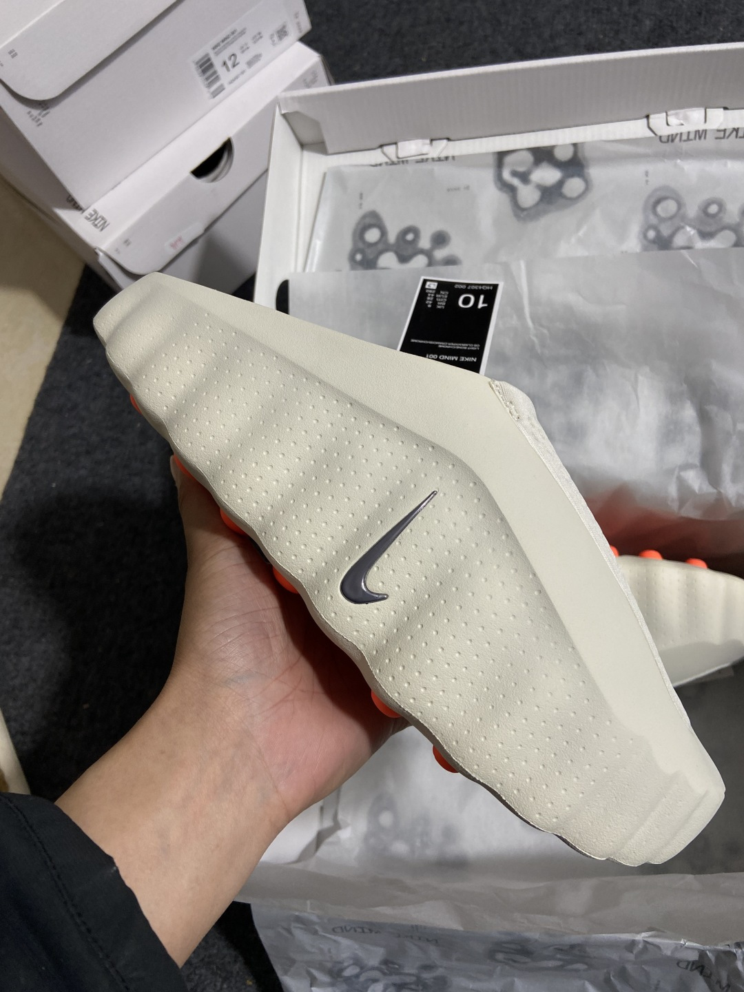 Mind 尺码:36-47.5纯原版出品-Nike Mind 001 赛前训练拖鞋 包头运动拖鞋 男女同