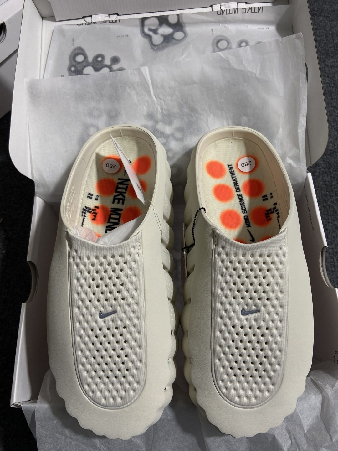 Mind 尺码:36-47.5纯原版出品-Nike Mind 001 赛前训练拖鞋 包头运动拖鞋 男女同