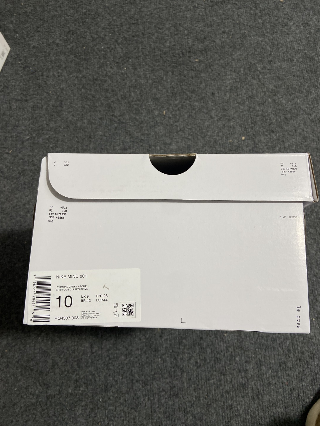 N 版 东南亚订单 Nike Mind 001 灰色货号：HQ4307-003尺码：36 36.5 37
