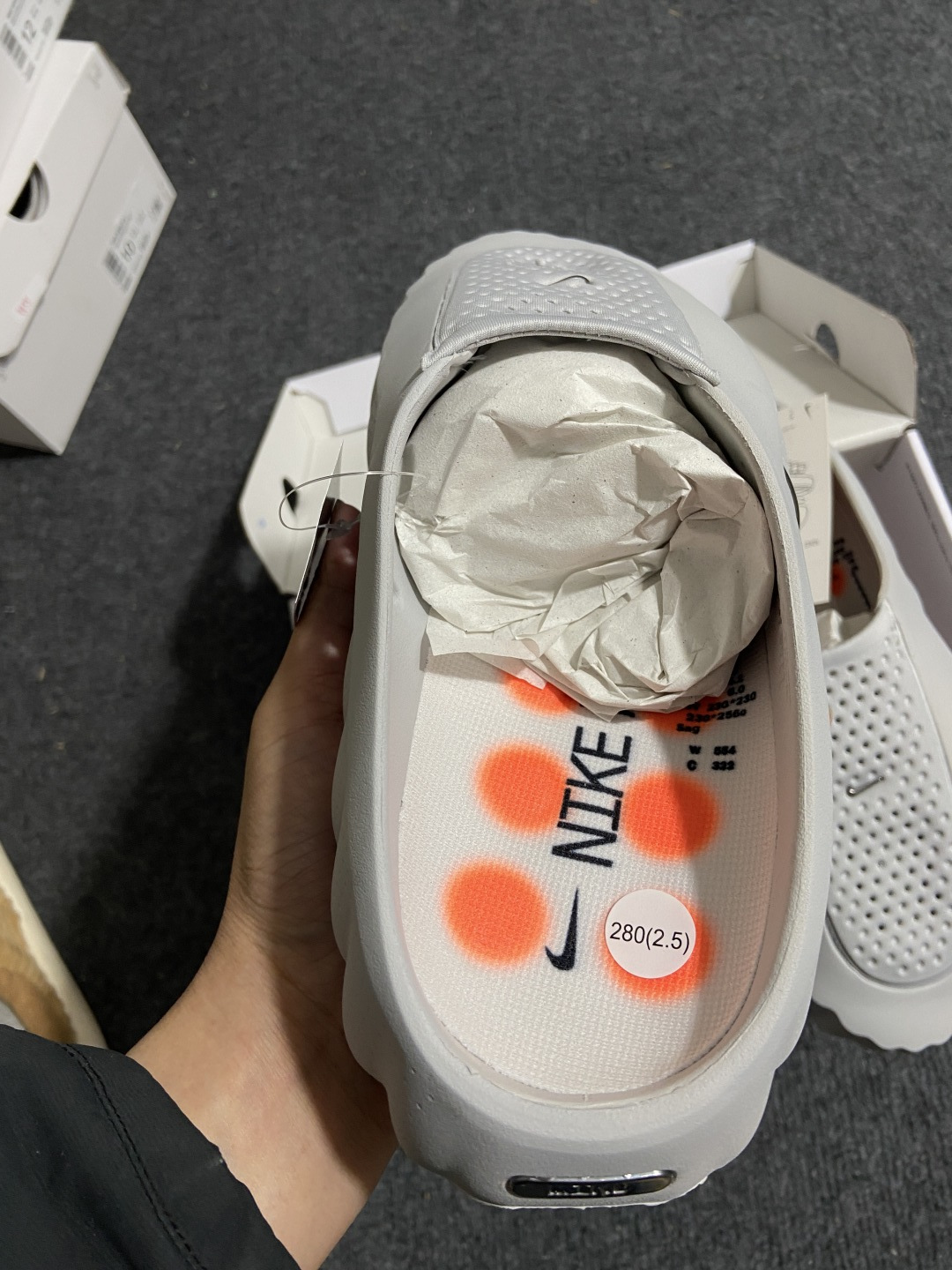 N 版 东南亚订单 Nike Mind 001 灰色货号：HQ4307-003尺码：36 36.5 37