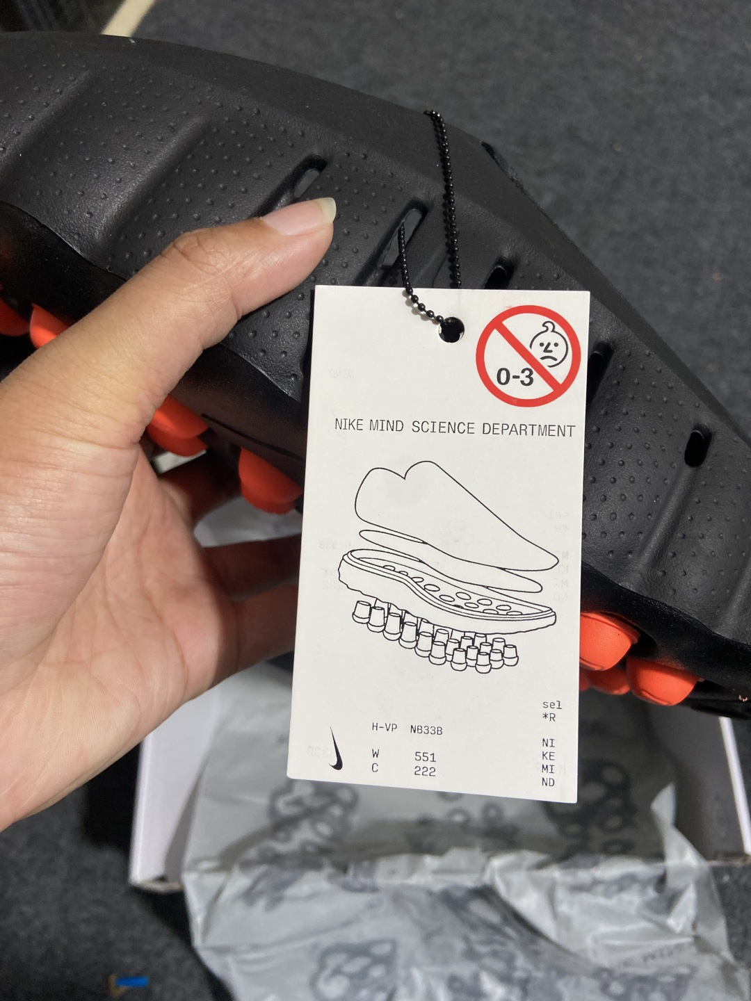 N版 东南亚订单 Nike Mind 002 黑色货号：HQ4307-001尺码：36 36.5 37 