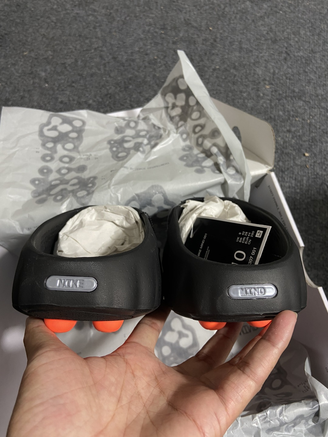 N版 东南亚订单 Nike Mind 002 黑色货号：HQ4307-001尺码：36 36.5 37 