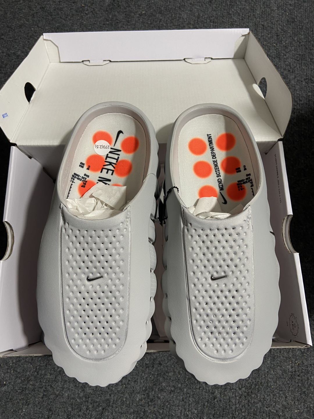 N 版 东南亚订单 Nike Mind 001 灰色货号：HQ4307-003尺码：36 36.5 37