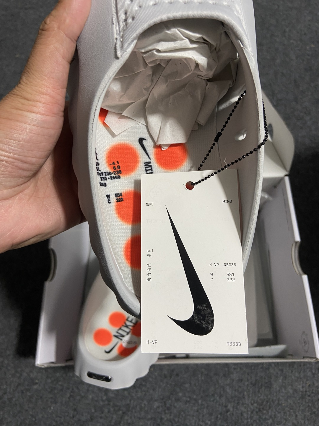 N 版 东南亚订单 Nike Mind 001 灰色货号：HQ4307-003尺码：36 36.5 37