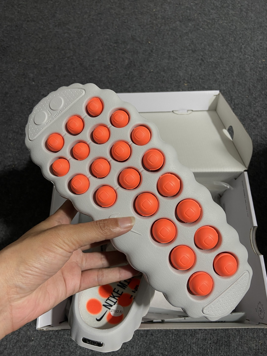 N 版 东南亚订单 Nike Mind 001 灰色货号：HQ4307-003尺码：36 36.5 37