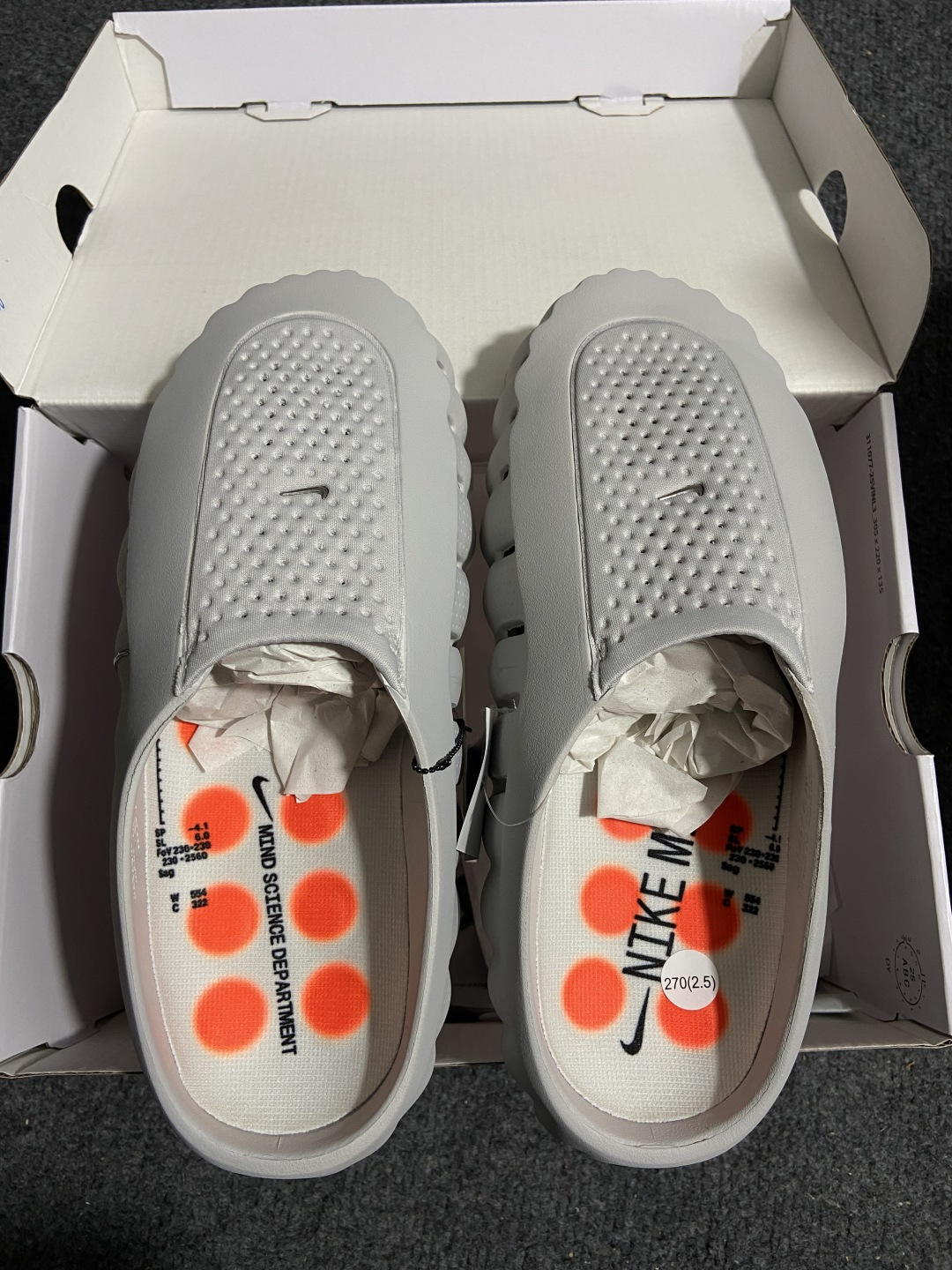 N 版 东南亚订单 Nike Mind 001 灰色货号：HQ4307-003尺码：36 36.5 37