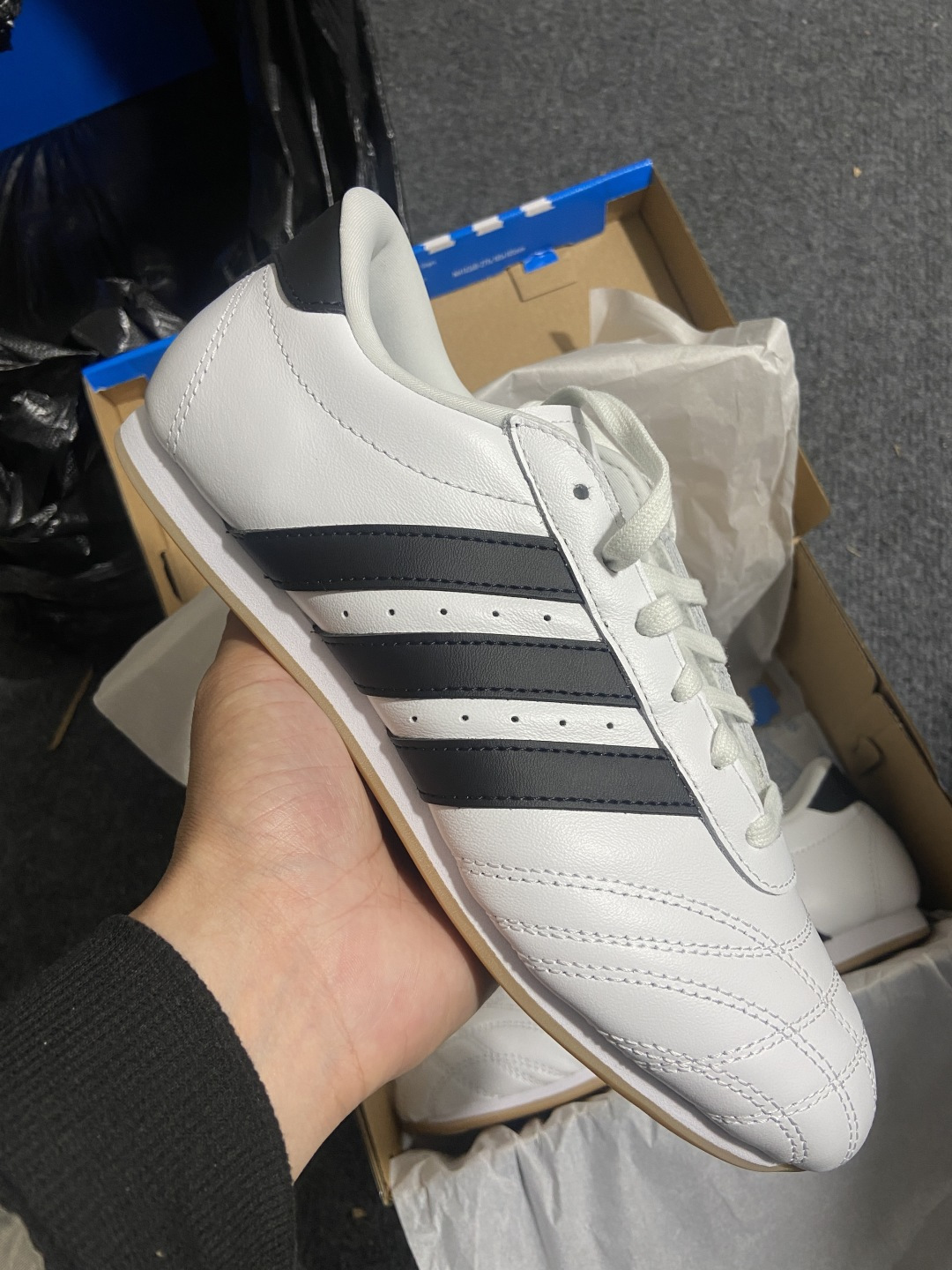 AD Originals TAEKWONDO 跆拳道薄底训练鞋 JS1194全网独家头层纳帕皮版本市售最