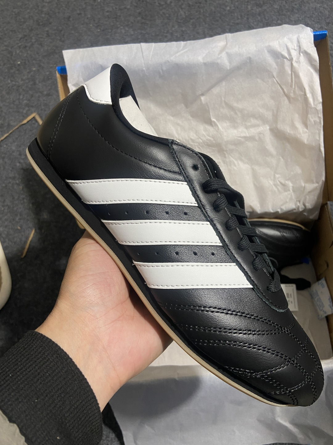 AD Originals TAEKWONDO 跆拳道薄底训练鞋 JS1193全网独家头层纳帕皮版本市售最