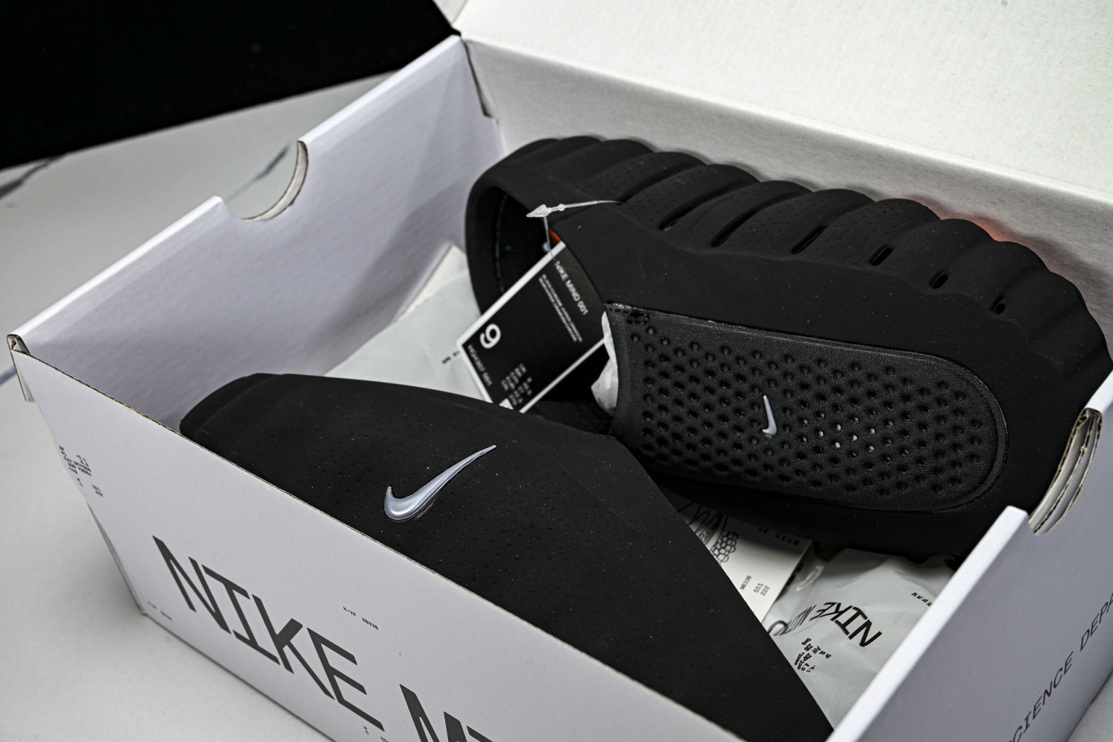 按摩托 尺码:36-50.5纯原版出品-NK Mind 001 Slide Black Chrome 黑