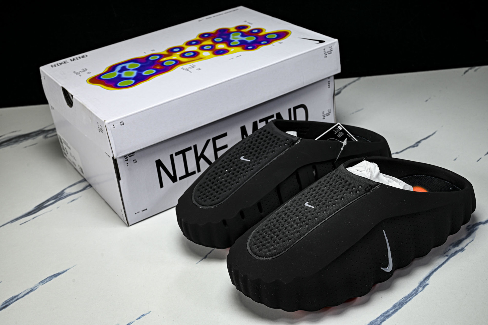 按摩托 尺码:36-50.5纯原版出品-NK Mind 001 Slide Black Chrome 黑