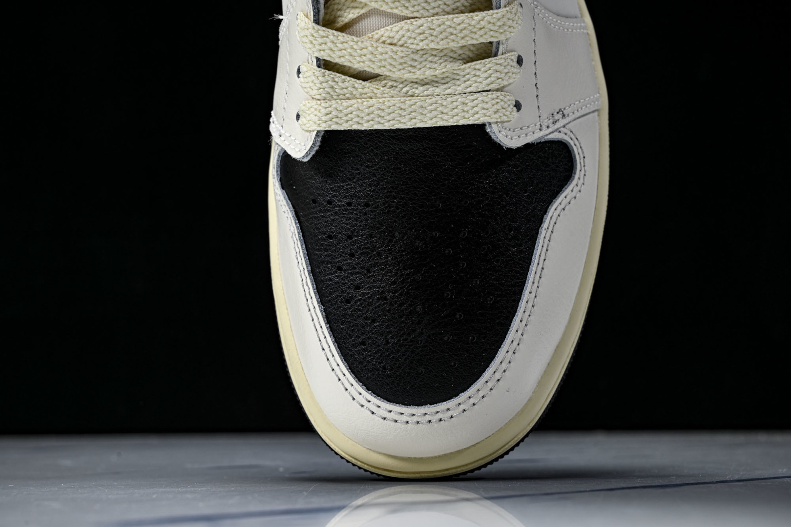 AJ1Low尺码:35.5-46纯原版出品-Air Jordan 1 Low AJ1 乔1米白黑红 低帮