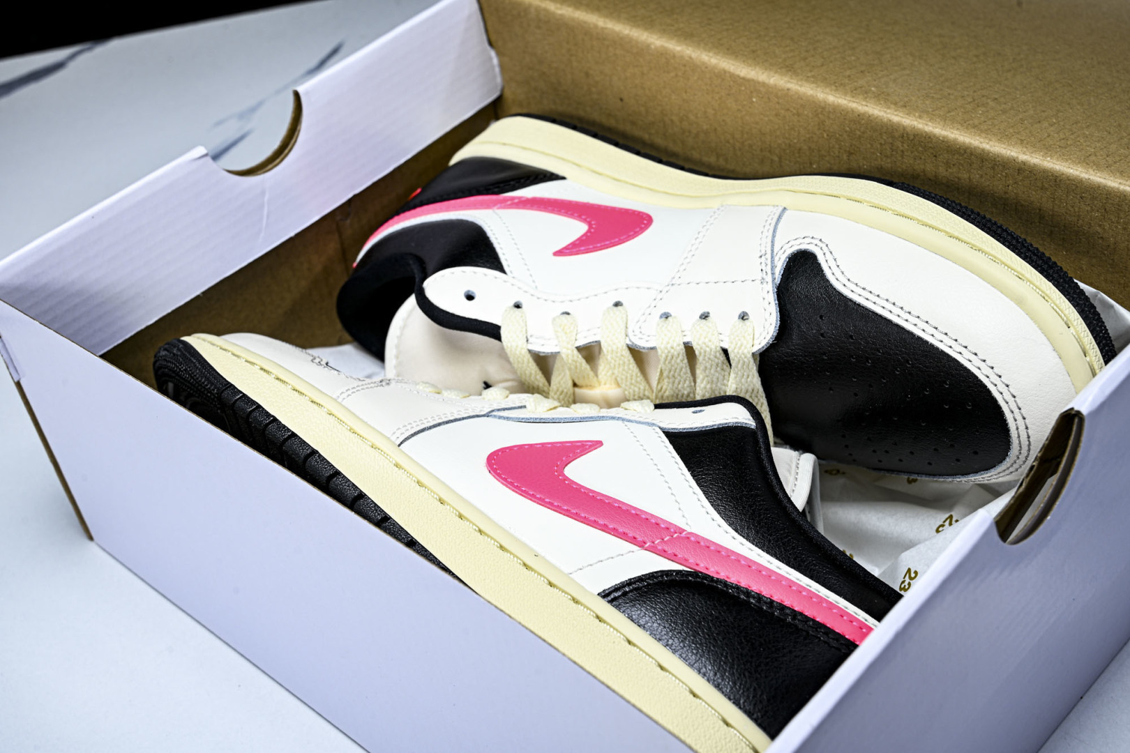AJ1Low尺码:35.5-46纯原版出品-Air Jordan 1 Low AJ1 乔1米白黑红 低帮