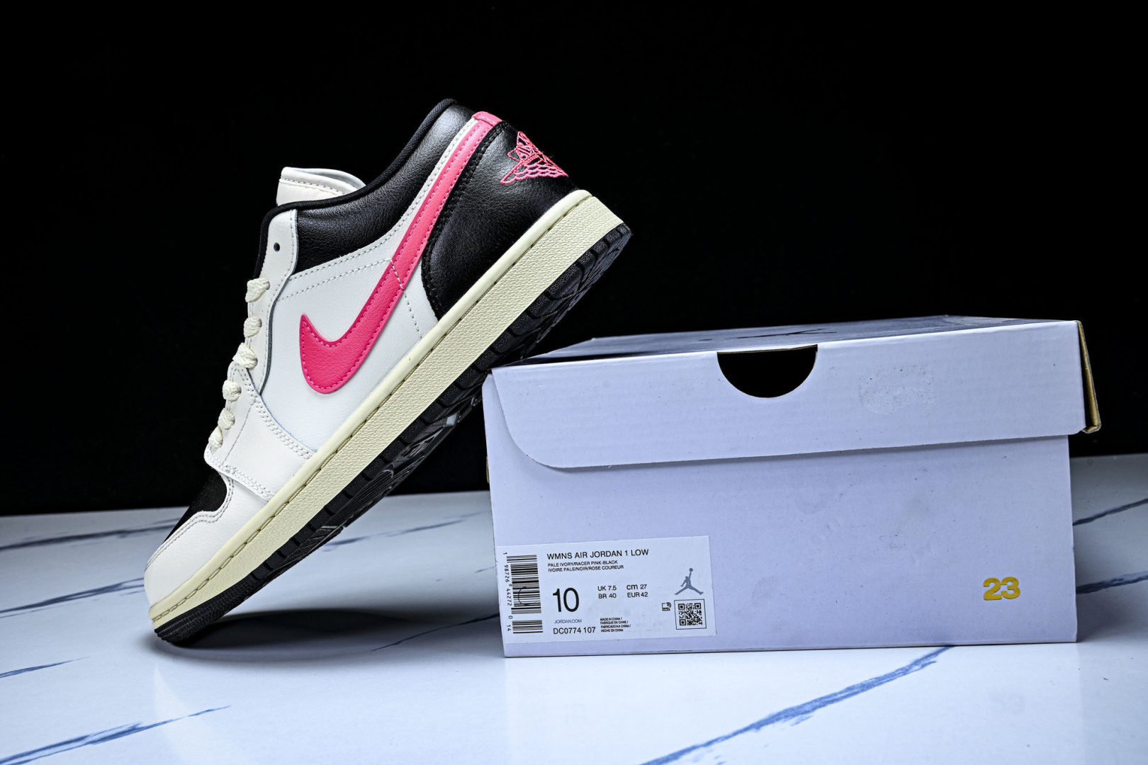 AJ1Low尺码:35.5-46纯原版出品-Air Jordan 1 Low AJ1 乔1米白黑红 低帮