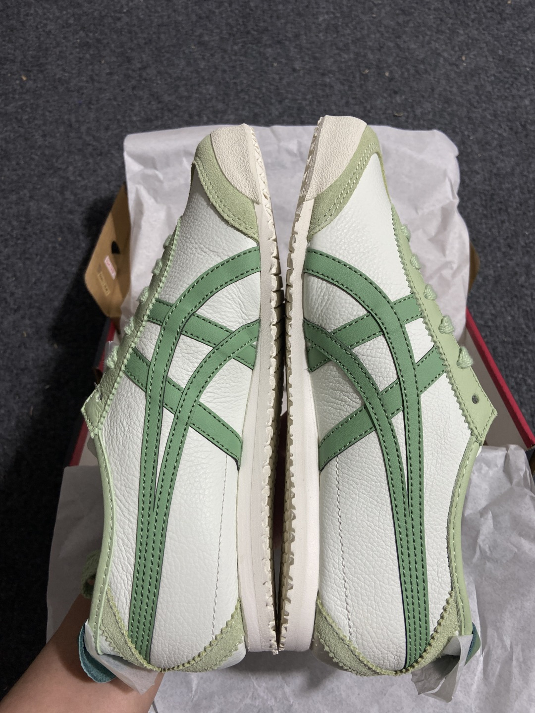 【平台版】Onitsuka Tiger Mexico 66 亚瑟士鬼冢虎复古经典板鞋 青苹果1183A2