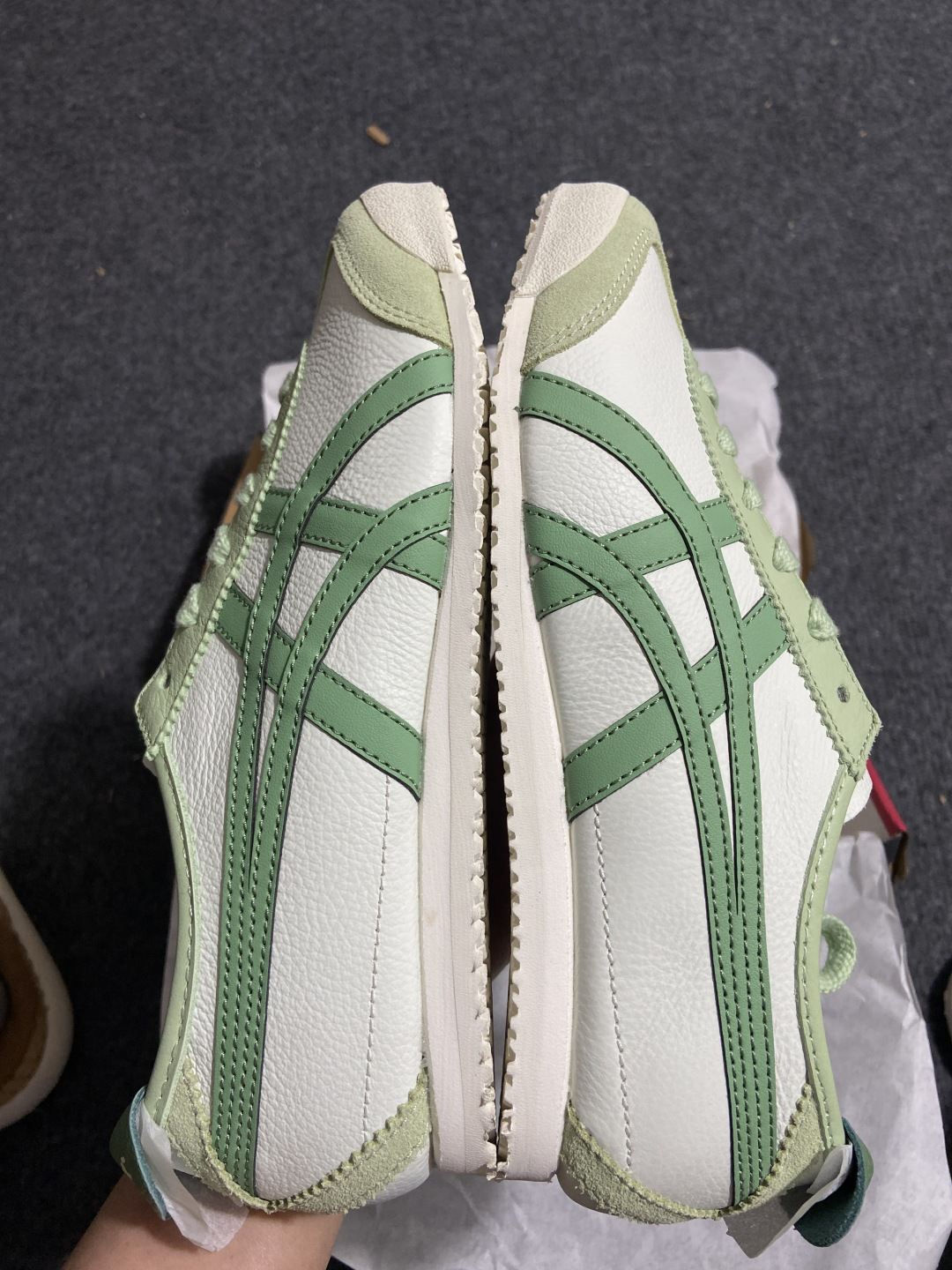 【平台版】Onitsuka Tiger Mexico 66 亚瑟士鬼冢虎复古经典板鞋 青苹果1183A2