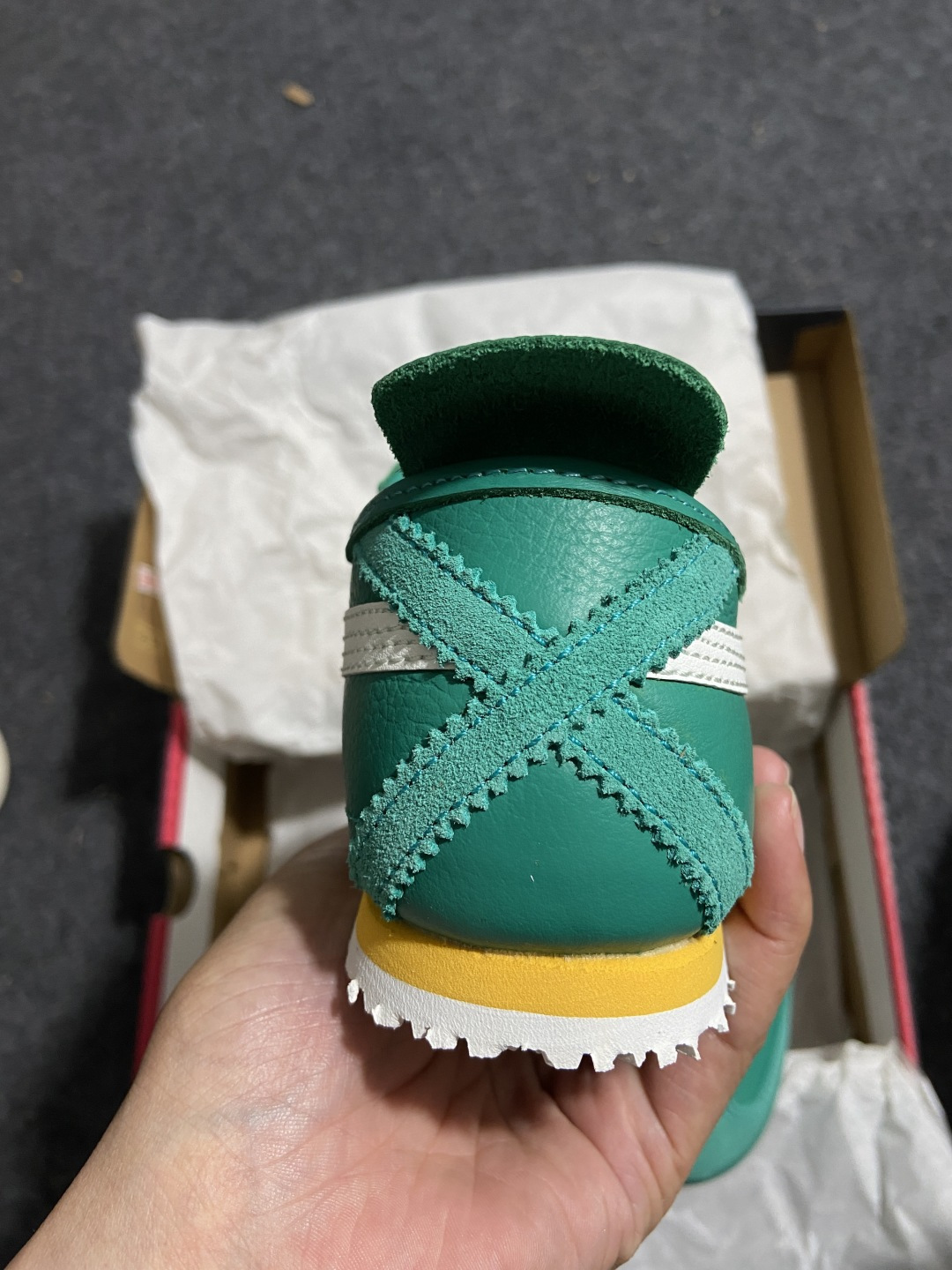 【平台版】Onitsuka Tiger Mexico 66 亚瑟士鬼冢虎复古经典板鞋 绿白1183B77