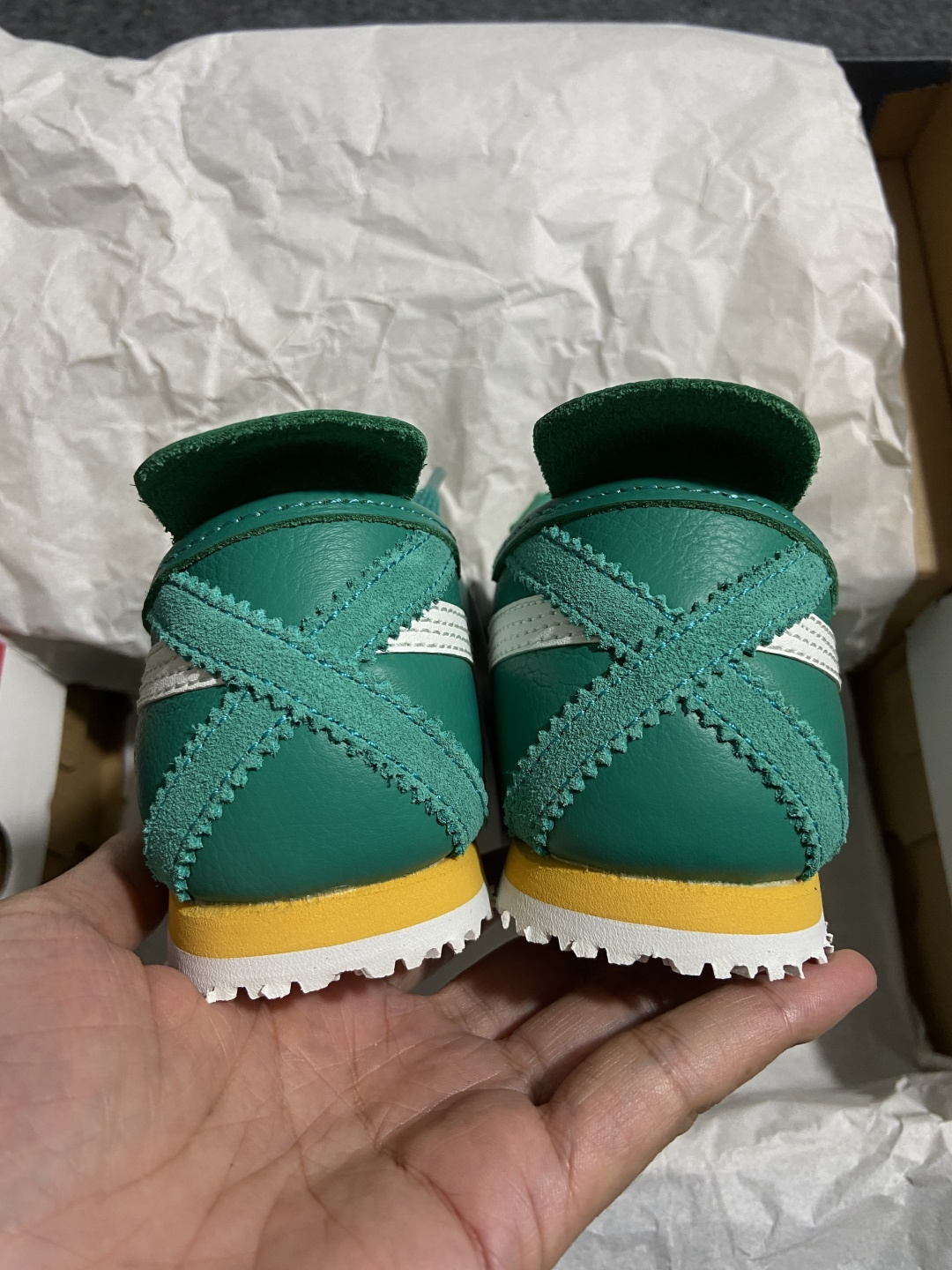 【平台版】Onitsuka Tiger Mexico 66 亚瑟士鬼冢虎复古经典板鞋 绿白1183B77