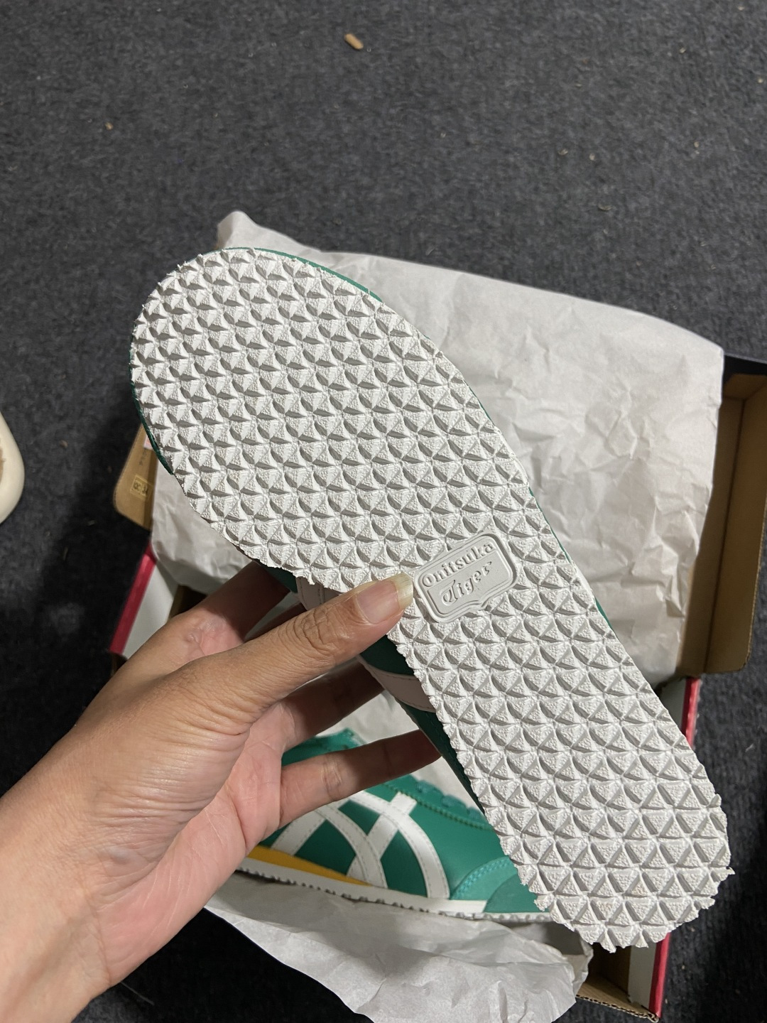 【平台版】Onitsuka Tiger Mexico 66 亚瑟士鬼冢虎复古经典板鞋 绿白1183B77