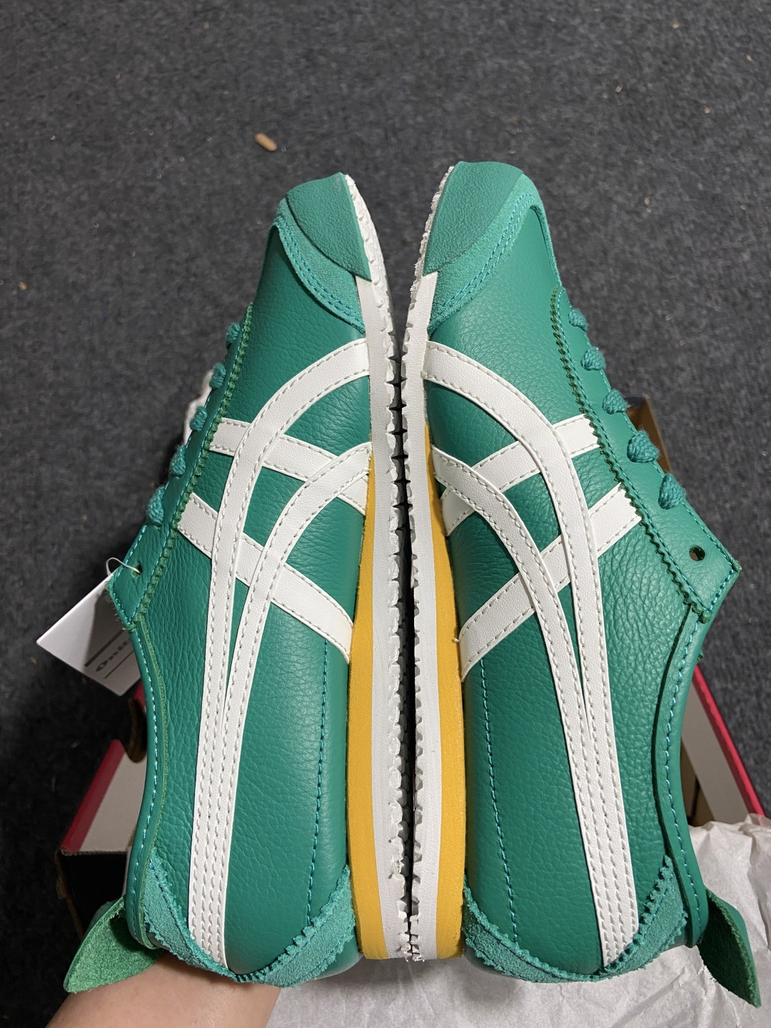【平台版】Onitsuka Tiger Mexico 66 亚瑟士鬼冢虎复古经典板鞋 绿白1183B77
