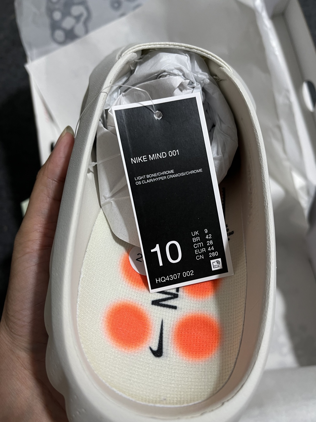 Mind 尺码:36-47.5纯原版出品-Nike Mind 001 赛前训练拖鞋 包头运动拖鞋 男女同