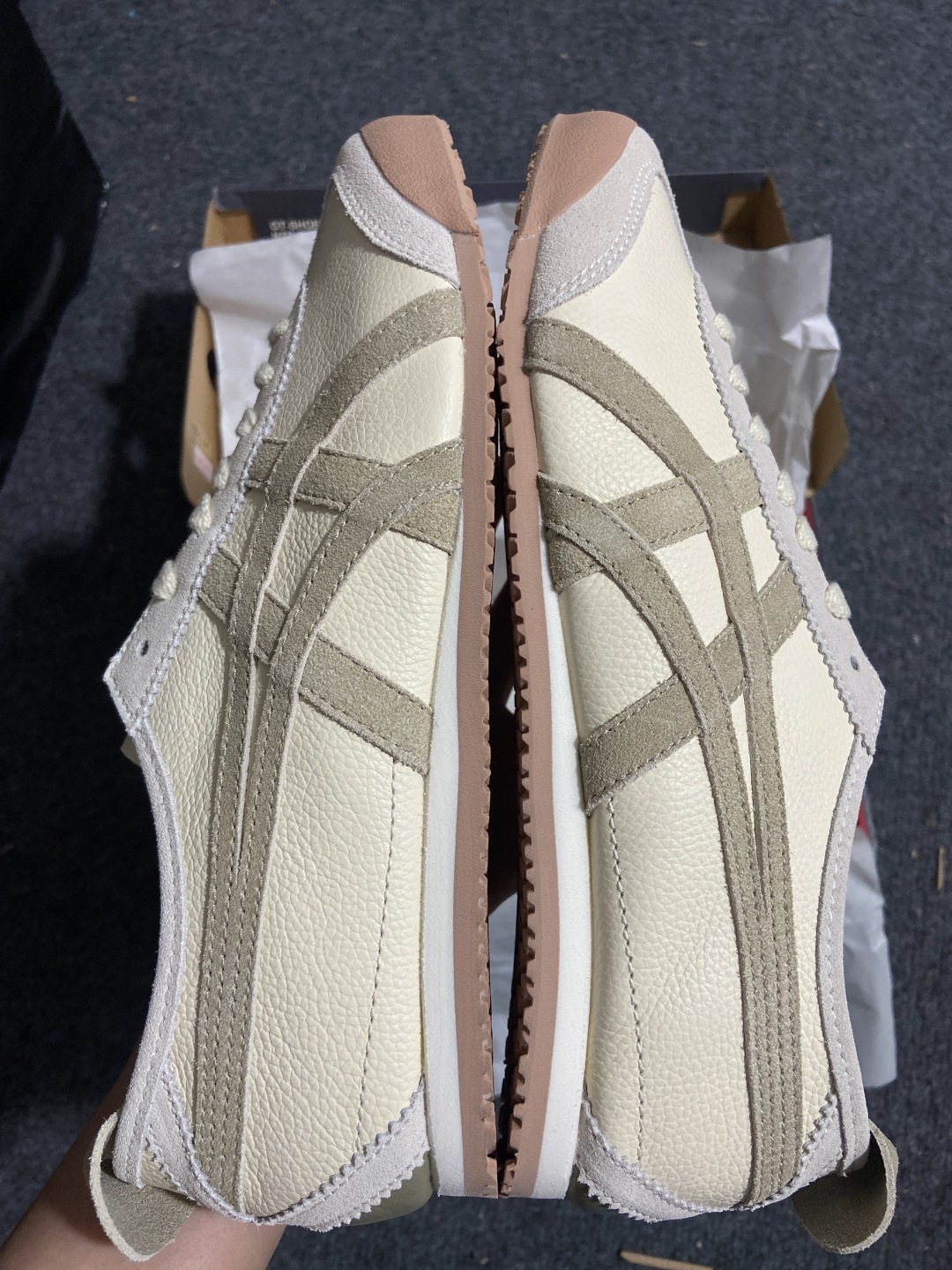 【平台版】Onitsuka Tiger Mexico 66 亚瑟士鬼冢虎复古经典板鞋米色 1183C07