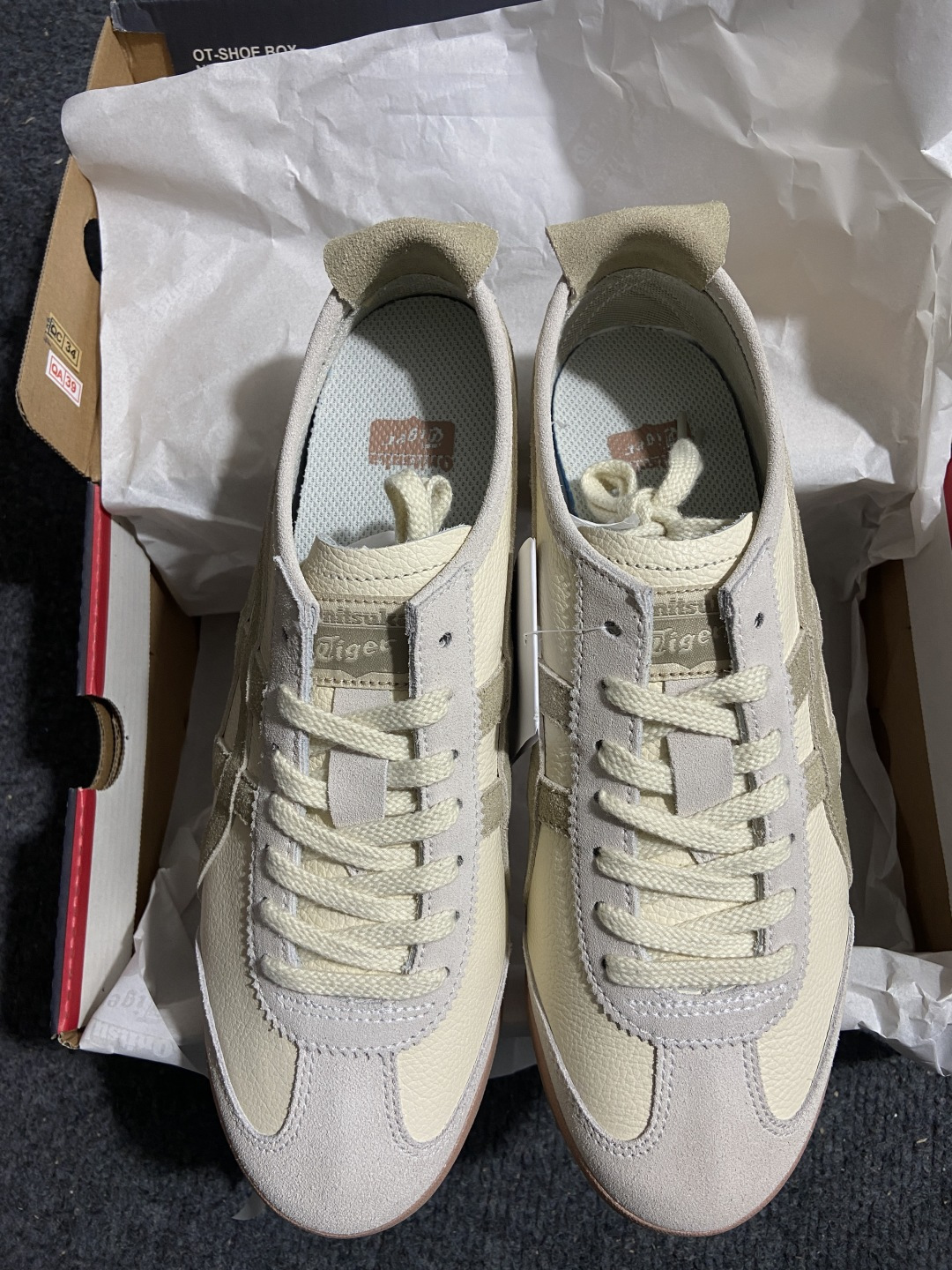 【平台版】Onitsuka Tiger Mexico 66 亚瑟士鬼冢虎复古经典板鞋米色 1183C07