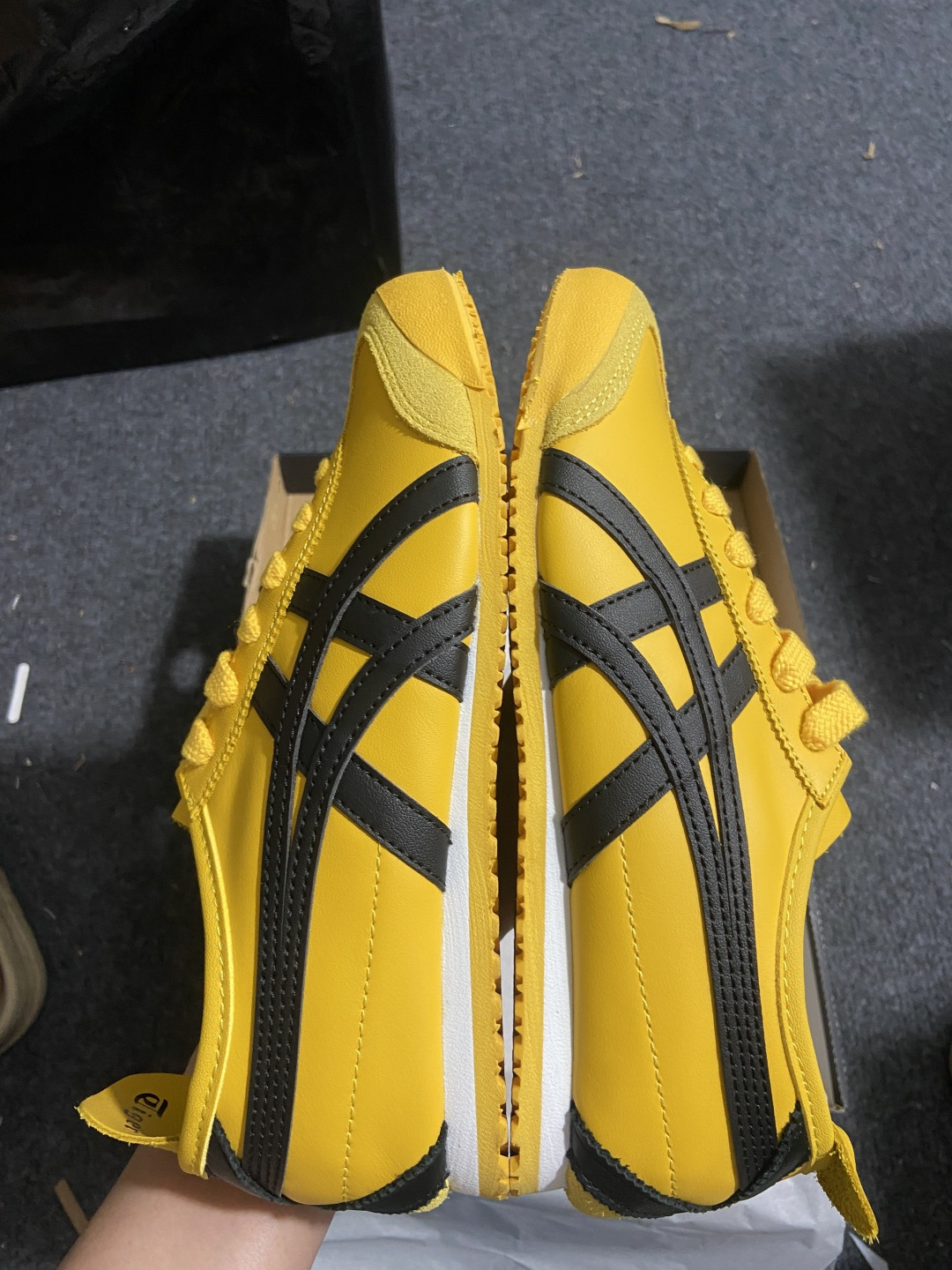 PK版出货！顶级头层，最强品质！鬼冢虎 李小龙黑黄ASICS Tiger Mexico 66 鬼冢虎 1