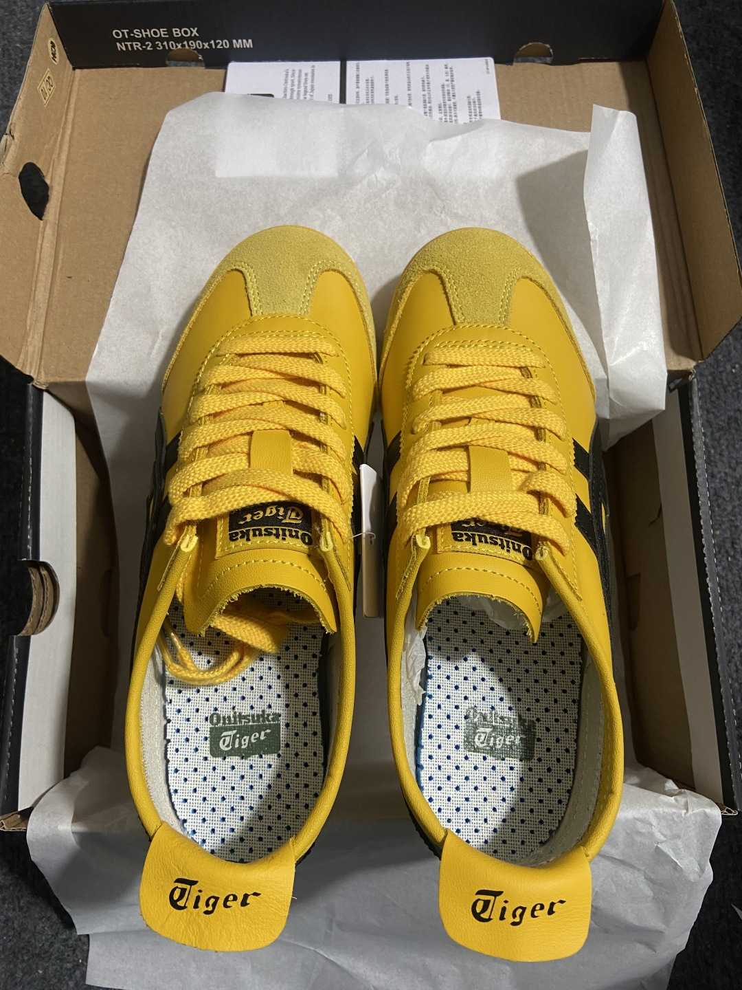 PK版出货！顶级头层，最强品质！鬼冢虎 李小龙黑黄ASICS Tiger Mexico 66 鬼冢虎 1