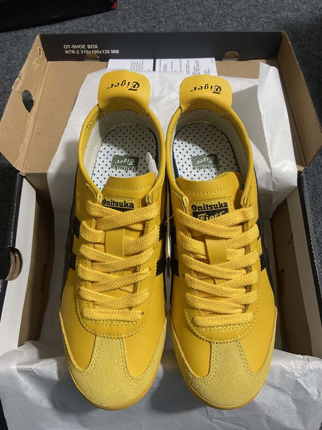 PK版出货！顶级头层，最强品质！鬼冢虎 李小龙黑黄ASICS Tiger Mexico 66 鬼冢虎 1