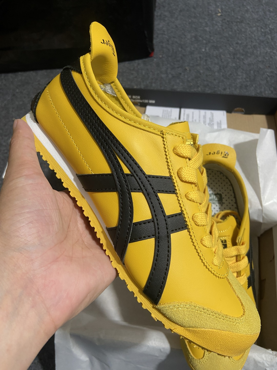 PK版出货！顶级头层，最强品质！鬼冢虎 李小龙黑黄ASICS Tiger Mexico 66 鬼冢虎 1