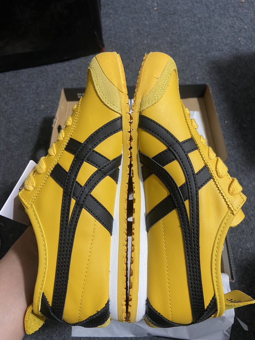 PK版出货！顶级头层，最强品质！鬼冢虎 李小龙黑黄ASICS Tiger Mexico 66 鬼冢虎 1