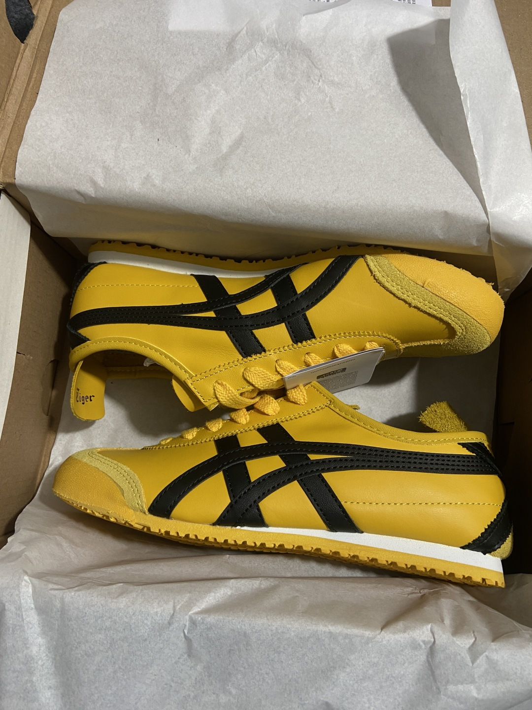 PK版出货！顶级头层，最强品质！鬼冢虎 李小龙黑黄ASICS Tiger Mexico 66 鬼冢虎 1