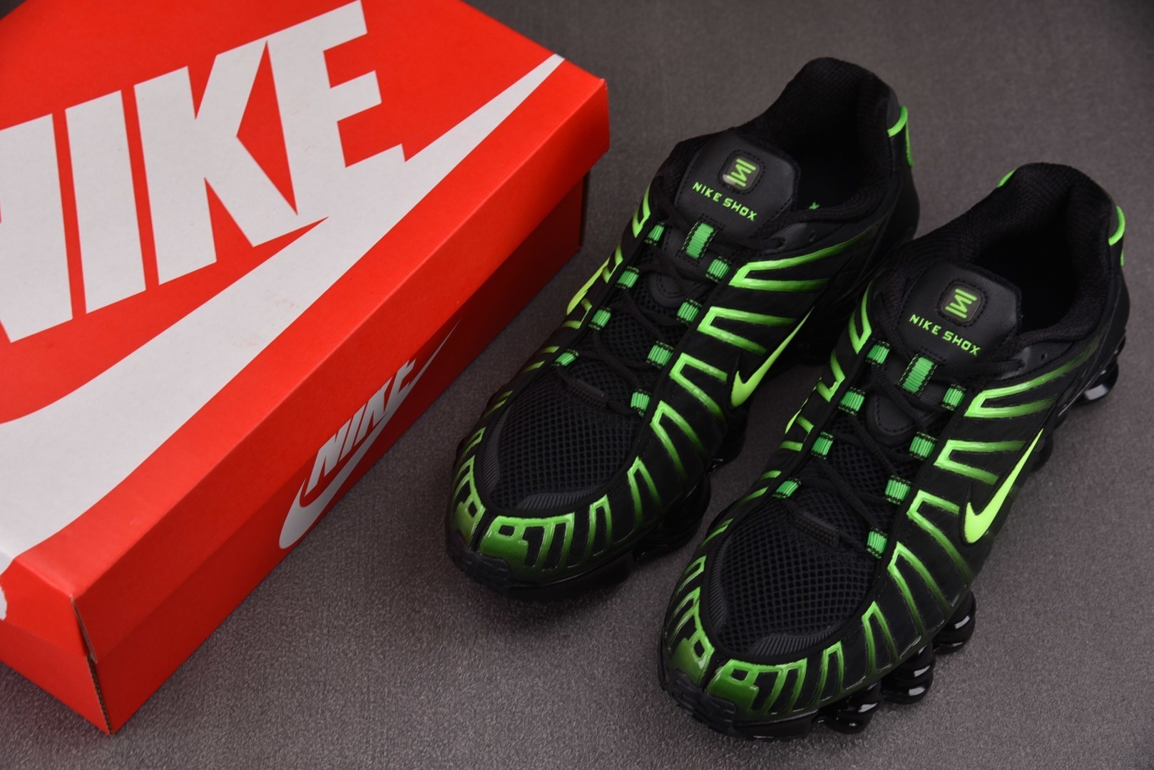 Mam 尺码:39-47.5纯原版出品-NK Shox TL Black Green Strike 黑绿