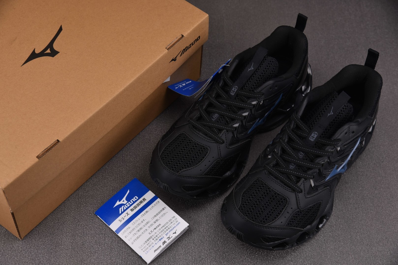 Mizuno Wave Prophecy 14S 黑蓝J1GC尺寸36-46YZ039