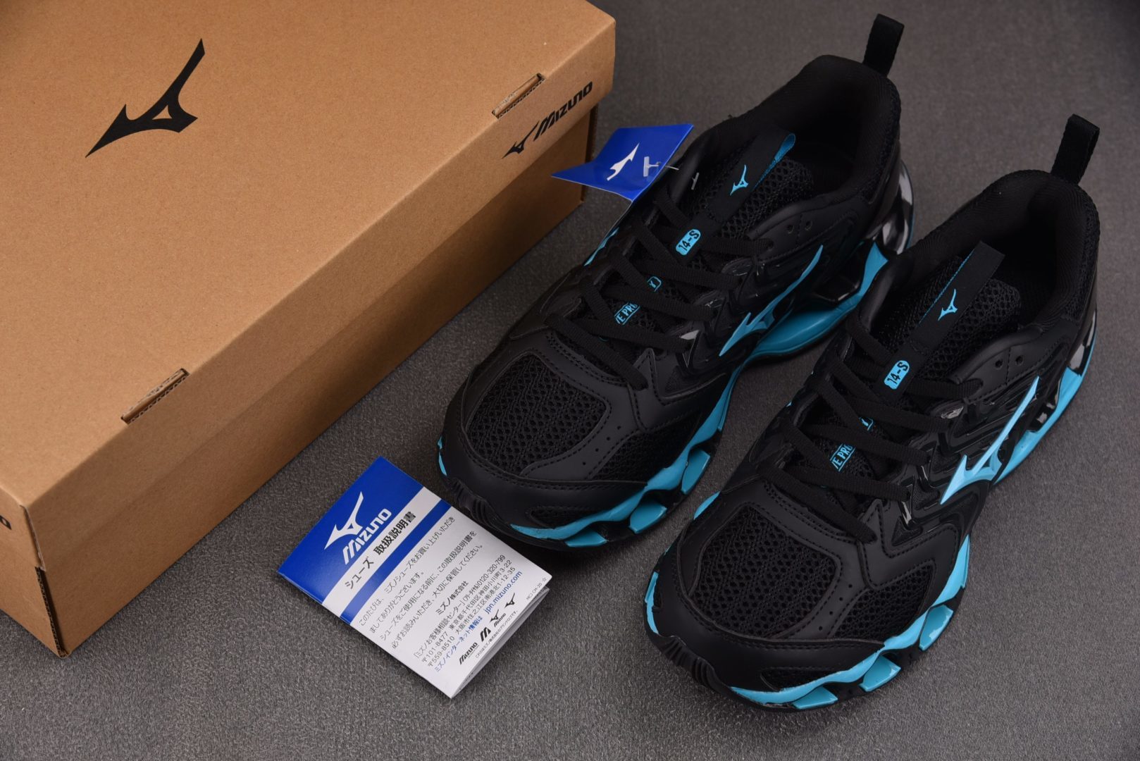 Mizuno Wave Prophecy 14S 黑蓝J1GC尺寸36-46YZ039