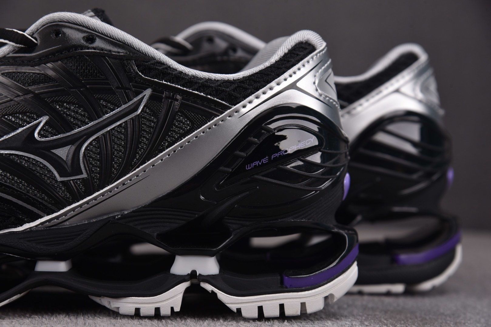 Mizuno Wave Prophecy LS 黑银紫 D1GA尺寸36-46 YZ039