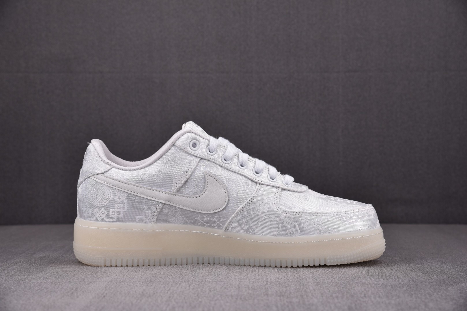 纯原 CLOT x NK Air Force 1 空军联名白丝绸 AO9286-100 全套原原楦纸版 