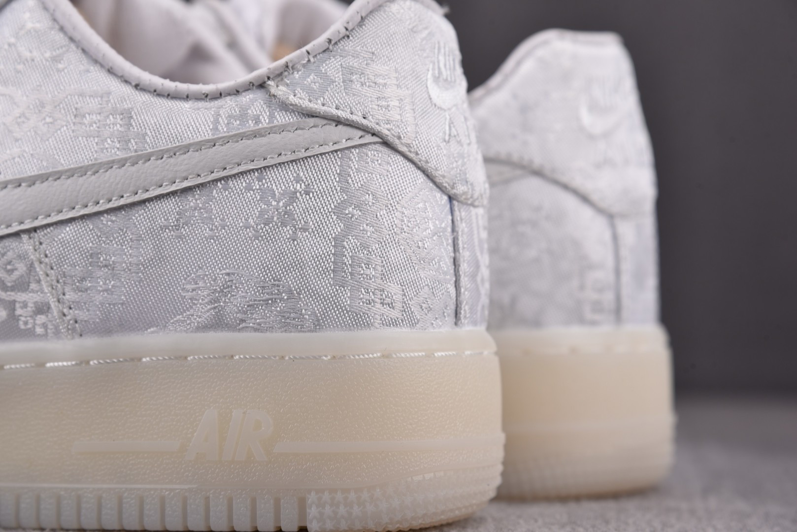 纯原 CLOT x NK Air Force 1 空军联名白丝绸 AO9286-100 全套原原楦纸版 