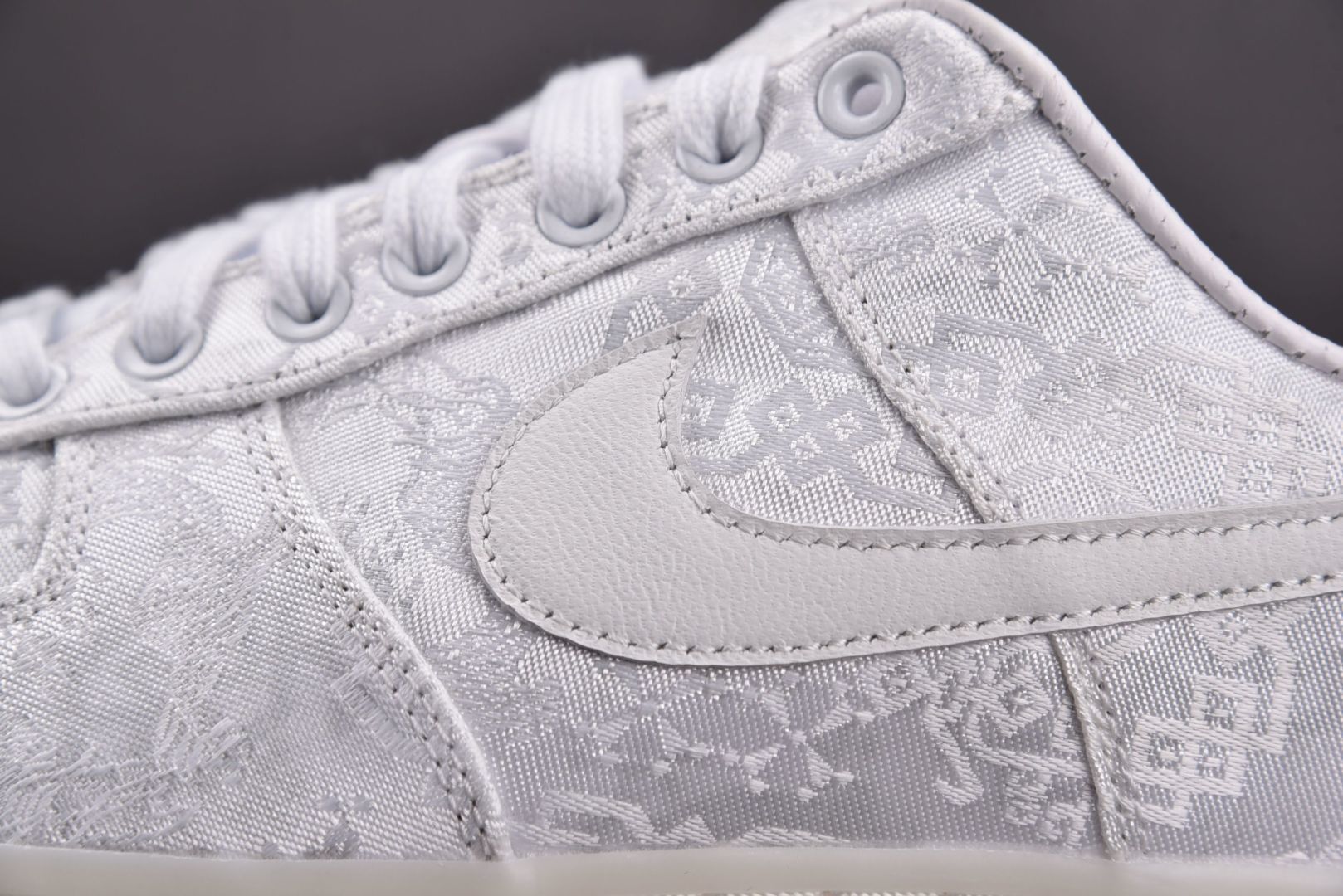 纯原 CLOT x NK Air Force 1 空军联名白丝绸 AO9286-100 全套原原楦纸版 