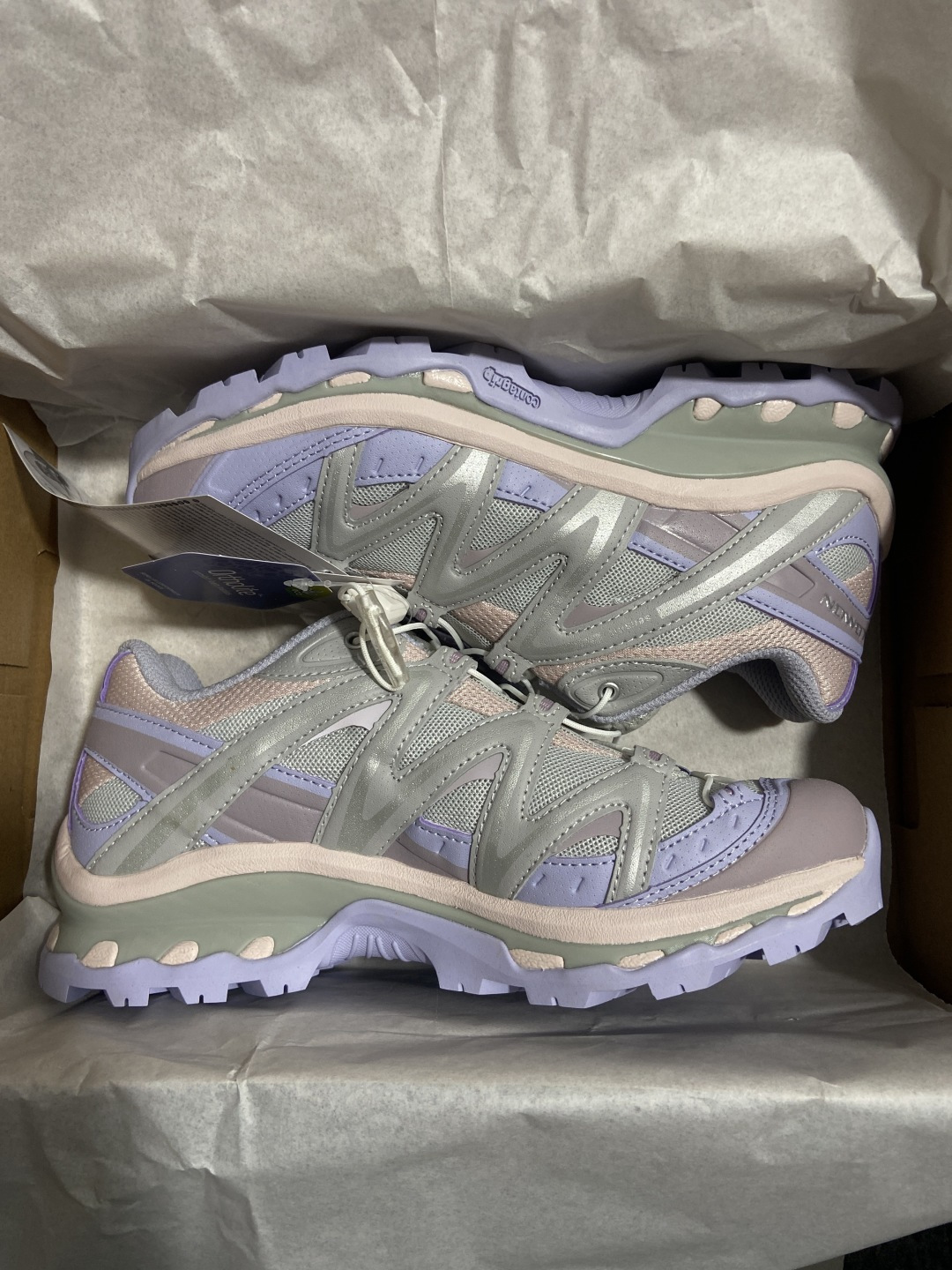 【绿x升级版】Salomon XT-QUEST ADV 萨洛蒙情侣款户外机能鞋 薰衣草紫 马卡龙配色全新
