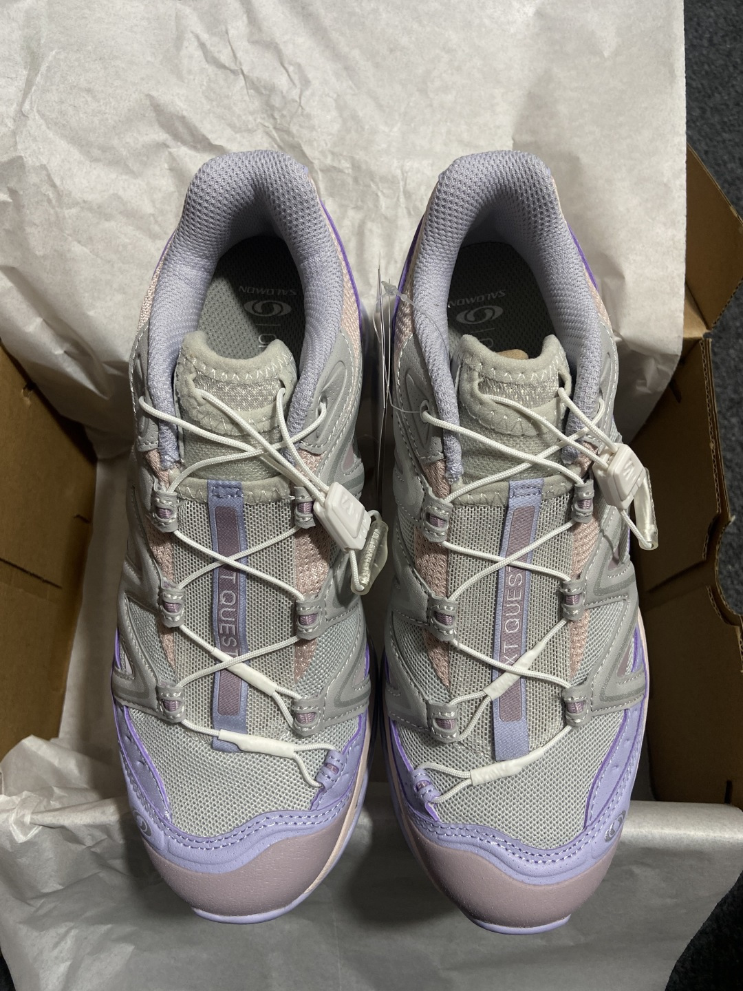 【绿x升级版】Salomon XT-QUEST ADV 萨洛蒙情侣款户外机能鞋 薰衣草紫 马卡龙配色全新