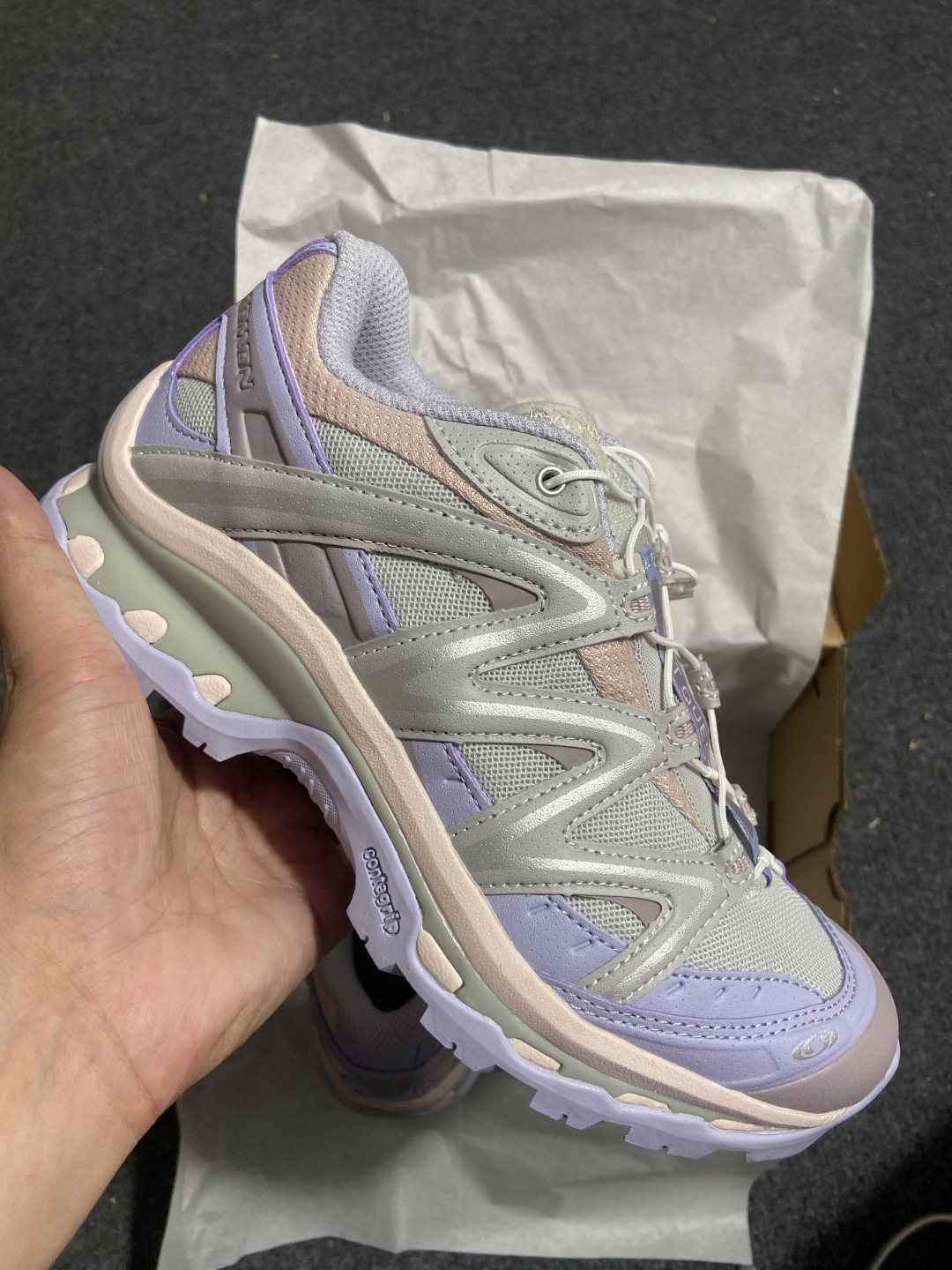 【绿x升级版】Salomon XT-QUEST ADV 萨洛蒙情侣款户外机能鞋 薰衣草紫 马卡龙配色全新