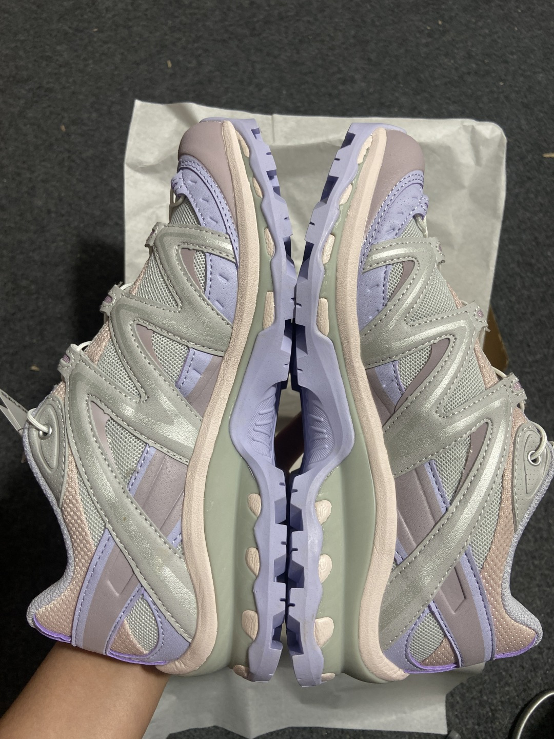 【绿x升级版】Salomon XT-QUEST ADV 萨洛蒙情侣款户外机能鞋 薰衣草紫 马卡龙配色全新