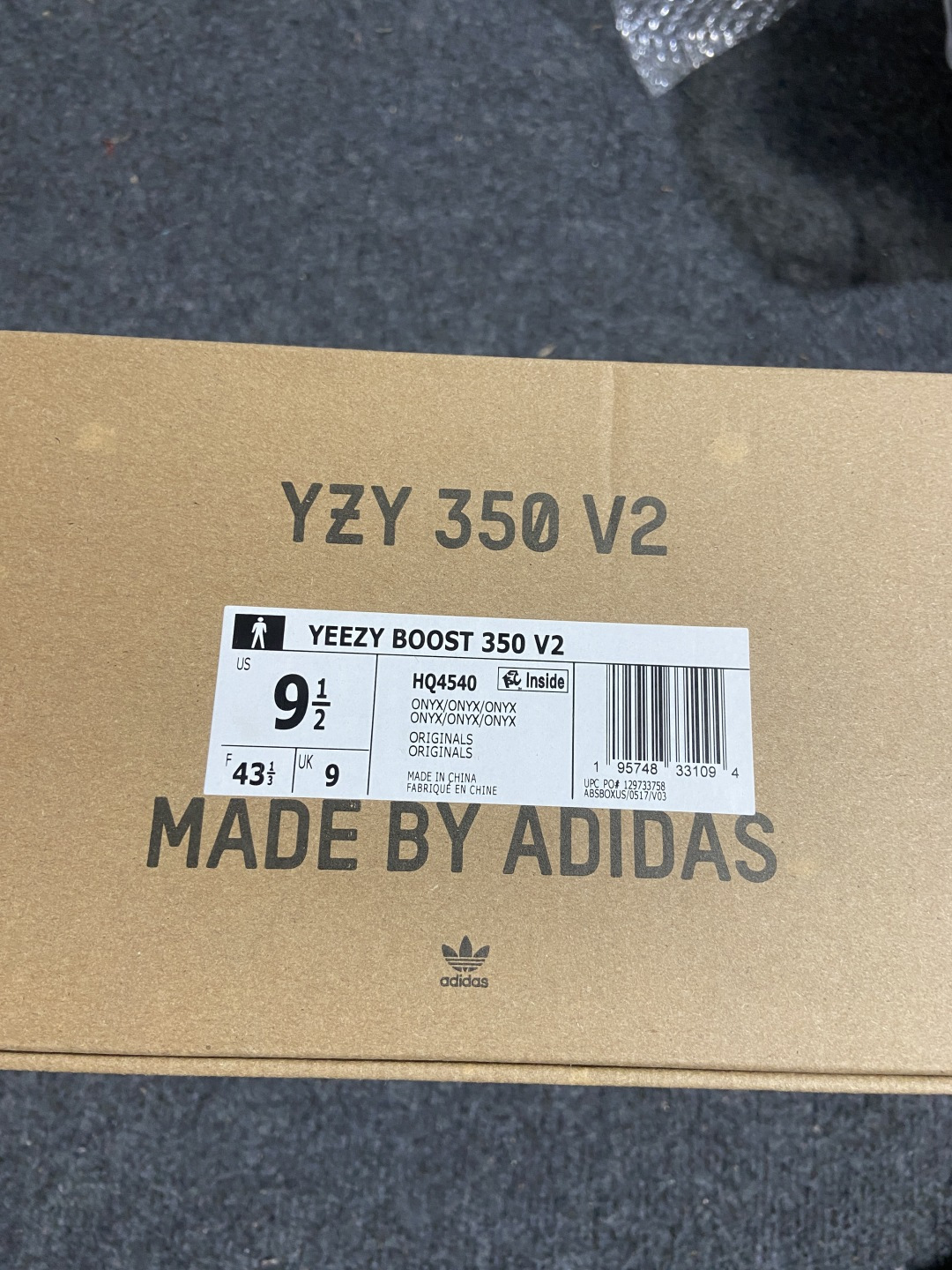 Yeezy黑武士 尺码:36-50 纯原版出品-Yeezy Boost 350 V2“Onyx”黑武士 玛瑙 HQ454