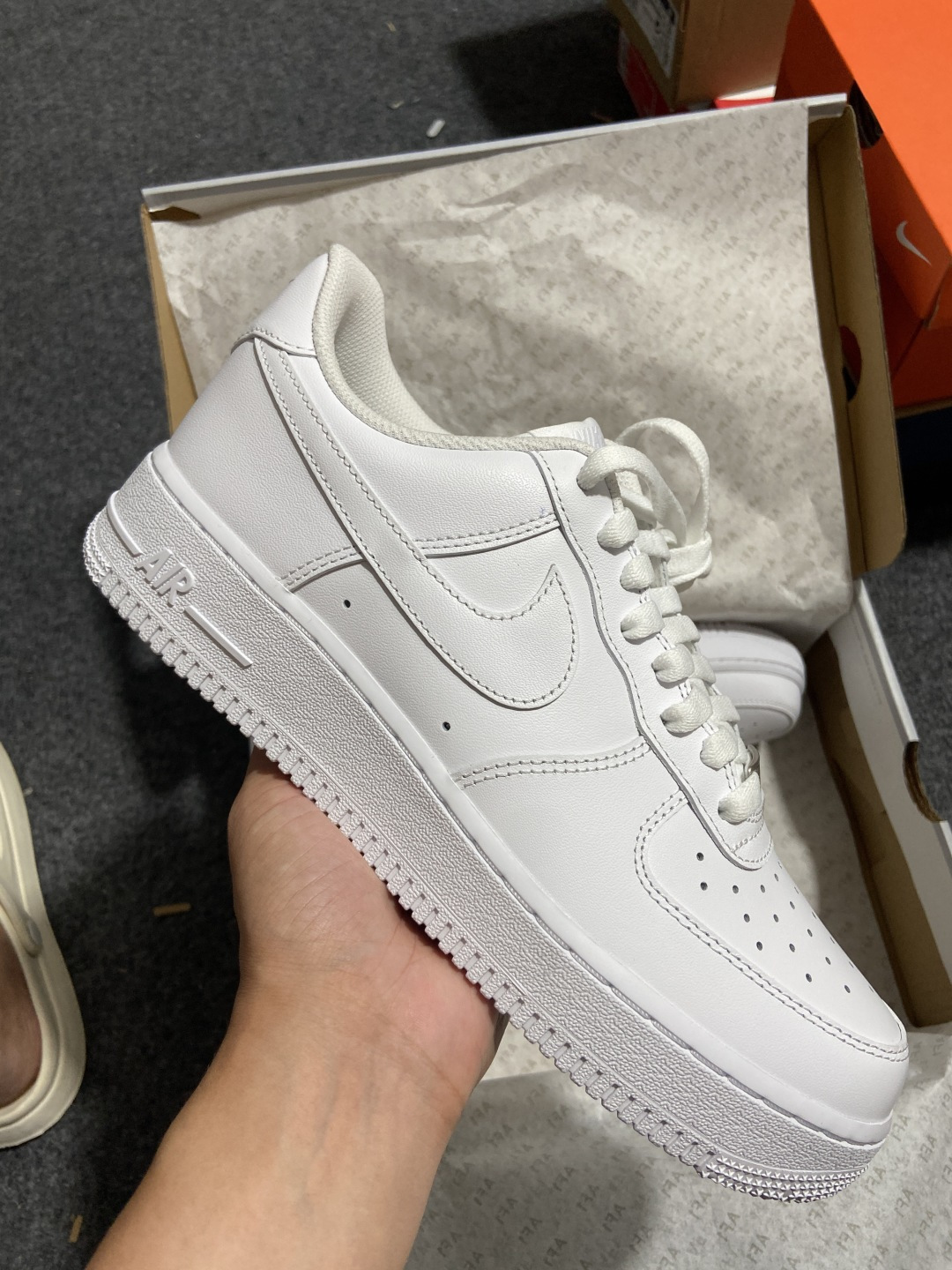 升级版 纯原-Air Force 1 Low 07 AF1 全白闪电 CW2288-111 35.5 36 36.5 3