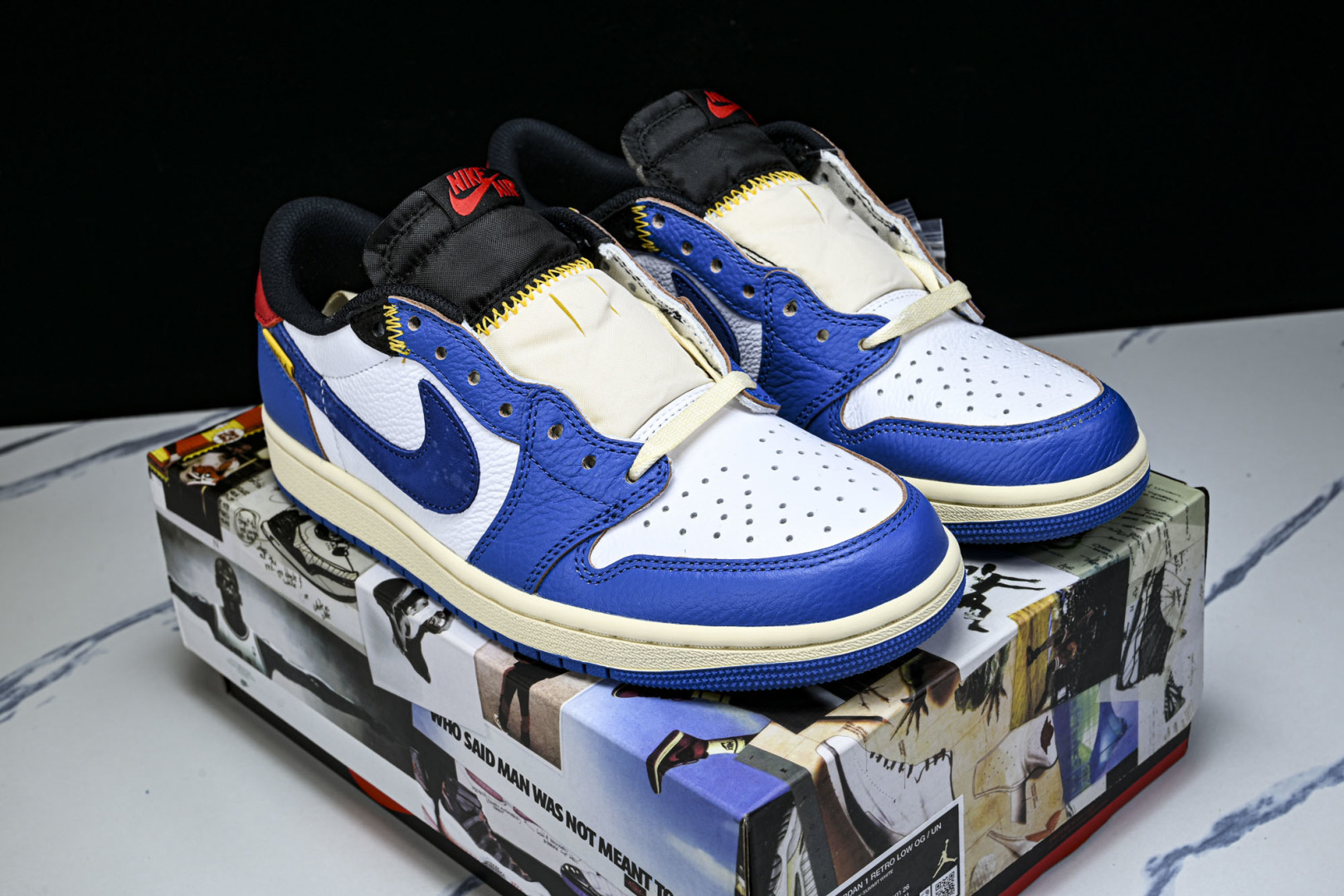 Fragment Design x Union x Air Jordan 1 Hi 乔1藤原浩大闪电 低帮文化休闲板鞋 Fragment Design x Union x Air Jordan 1 Hi 乔1藤原浩大闪电 低帮文化休闲板鞋