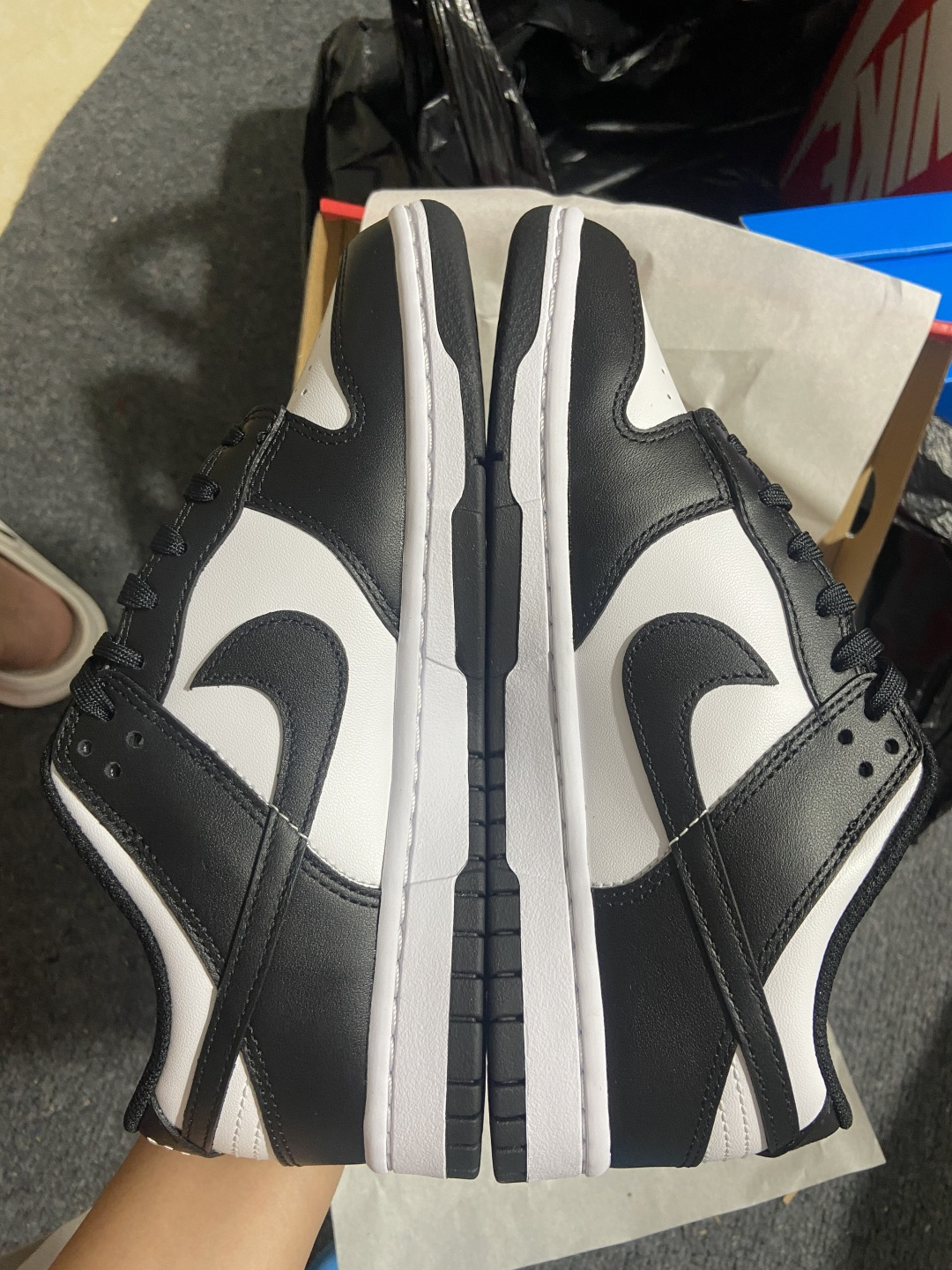 补货 Dunk 尺码:35.5-47.¥:400 纯原出品-Dunk Low Retro “Black” 黑白 熊猫 D