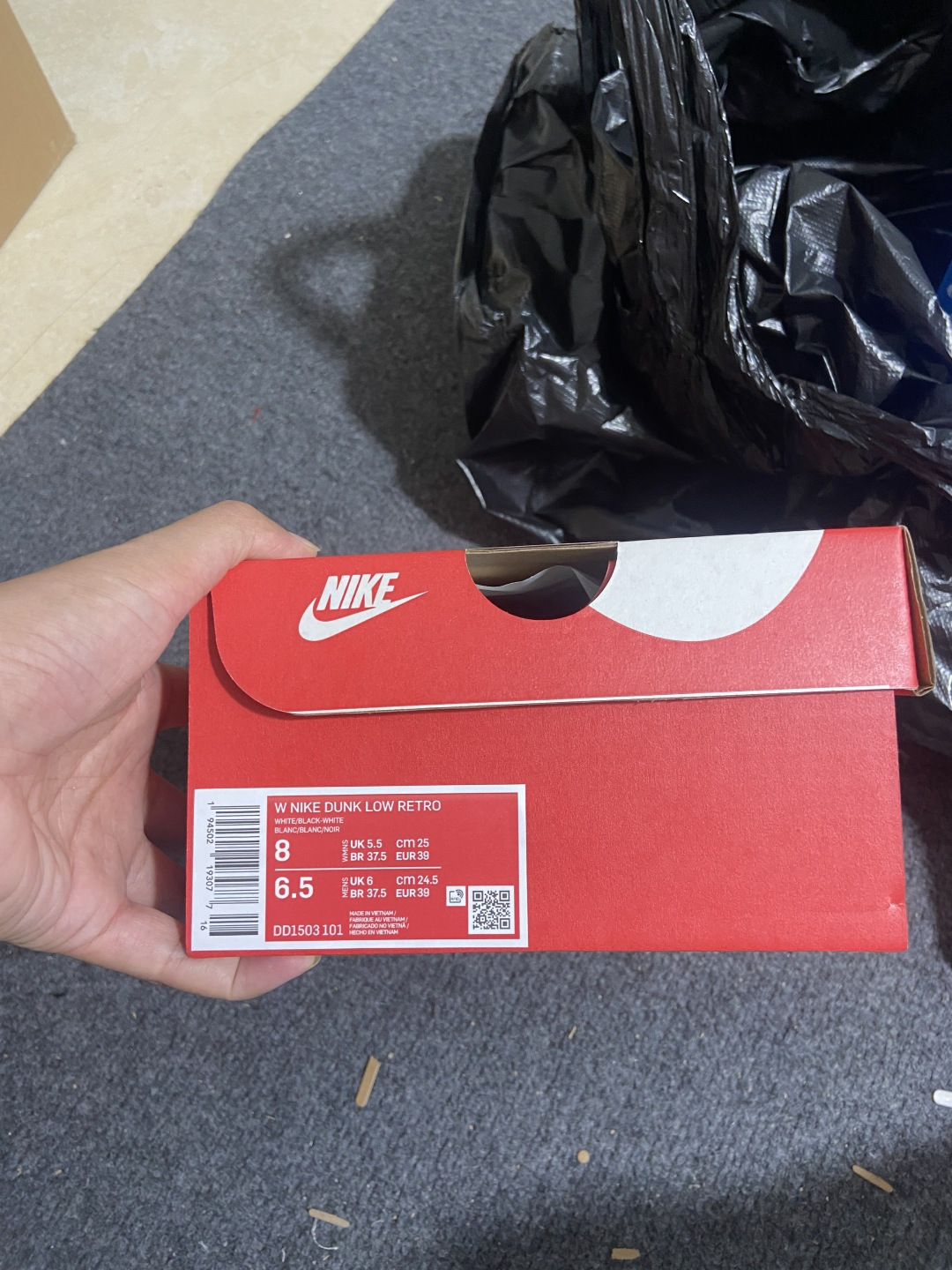 补货 Dunk 尺码:35.5-47.¥:400 纯原出品-Dunk Low Retro “Black” 黑白 熊猫 D