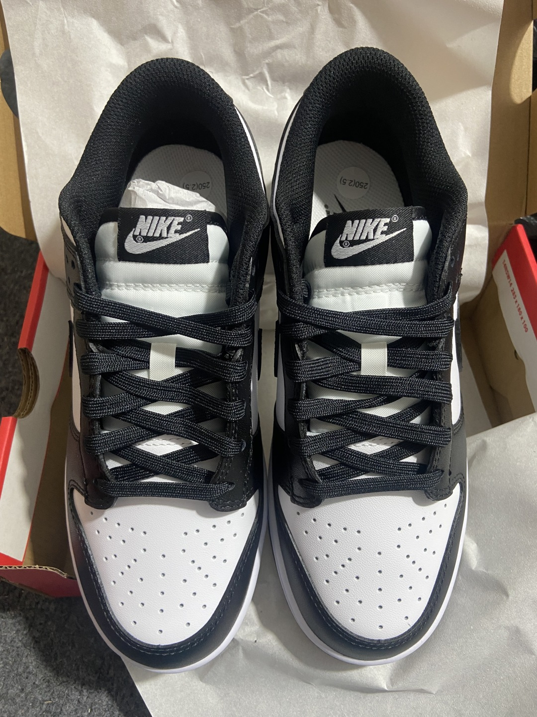 补货 Dunk 尺码:35.5-47.¥:400 纯原出品-Dunk Low Retro “Black” 黑白 熊猫 D
