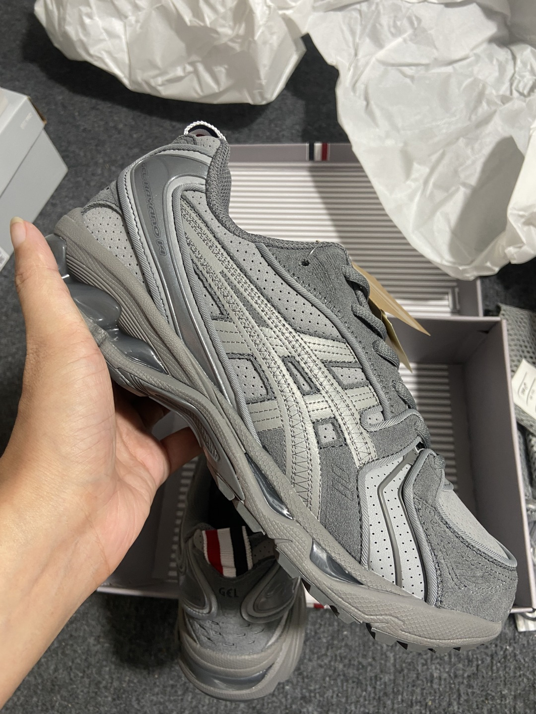 ASICS Gel-Kayano 14 Thom Browne Grey 灰色 1203B110-020 #YZ004 